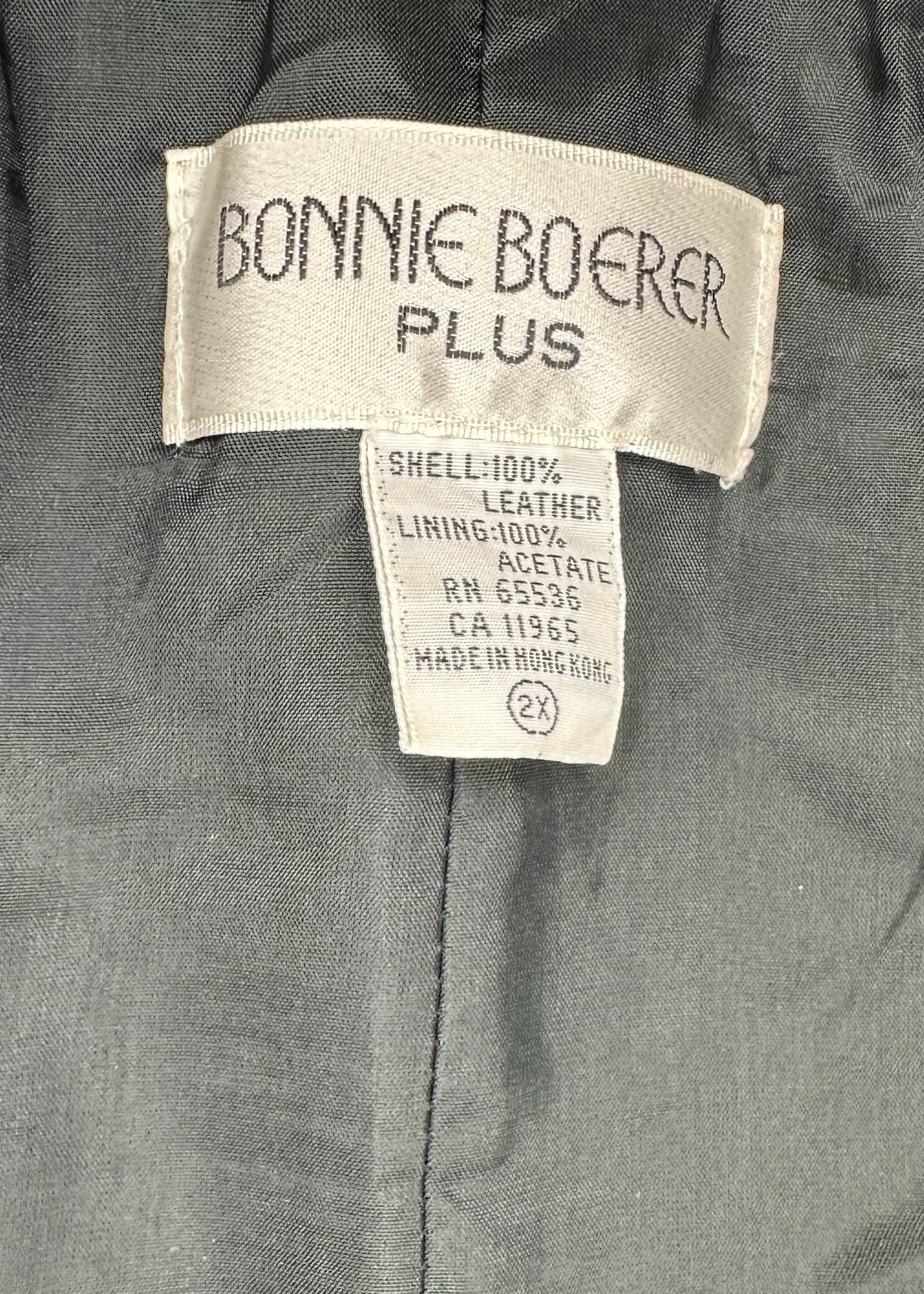 Vintage Leather Skirt by Bonnie Boerer