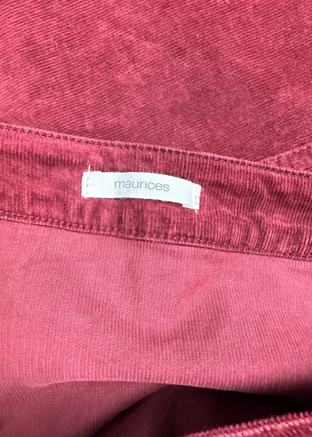Burgundy Corduroy Skirt by Maurices
