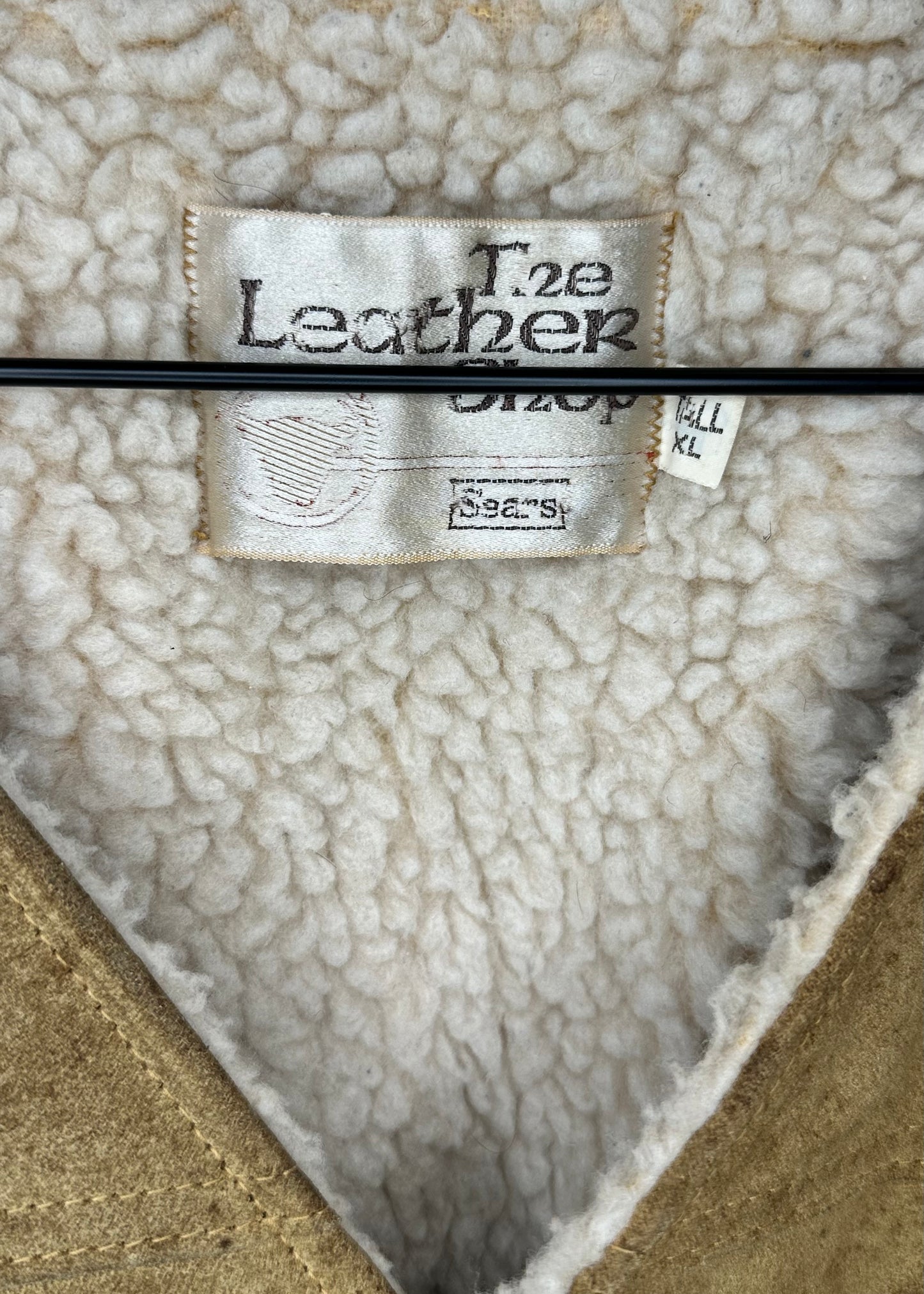 Leather and Wool Vest from Sears