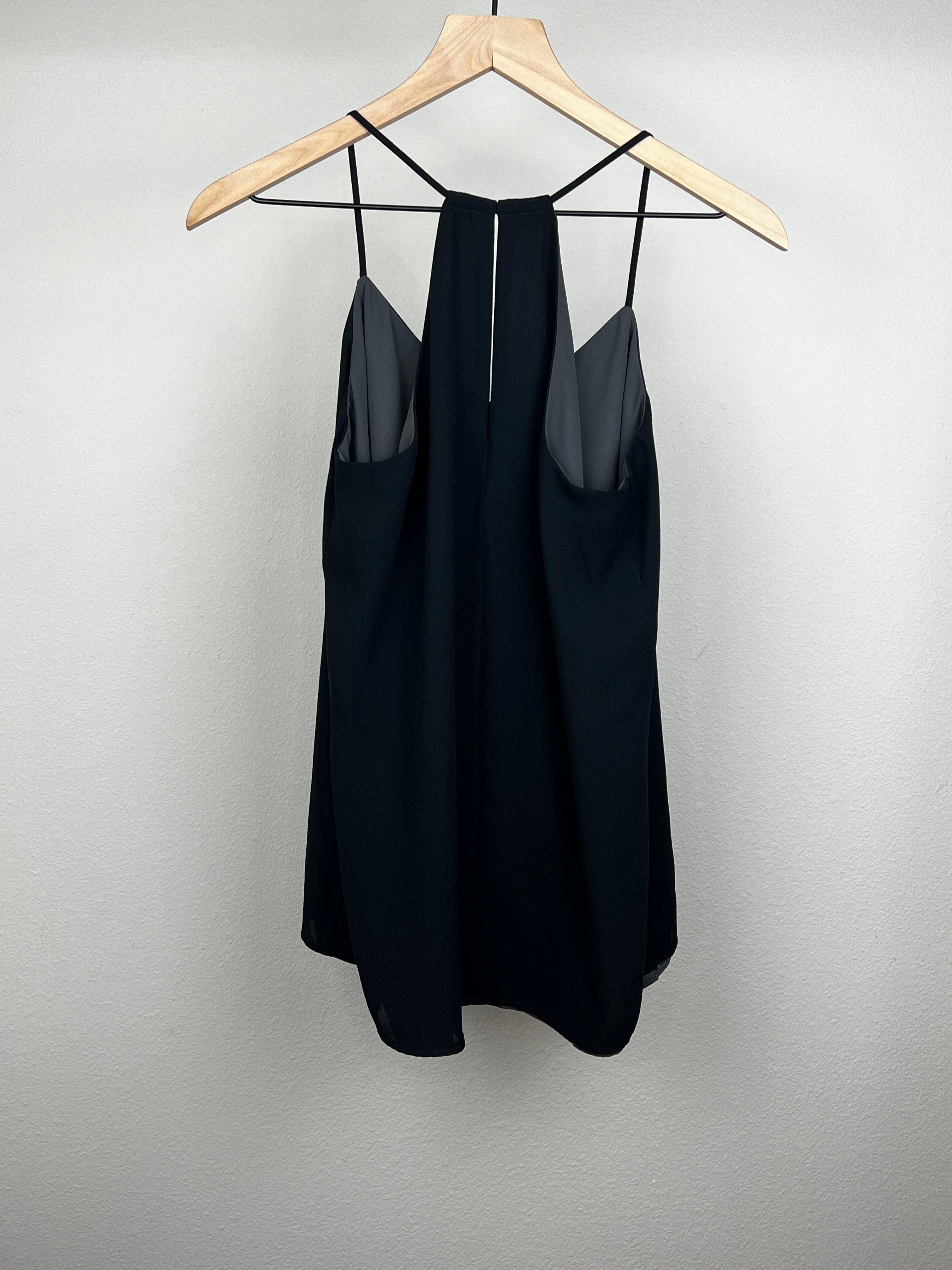 Black and Grey Reversible Blouse