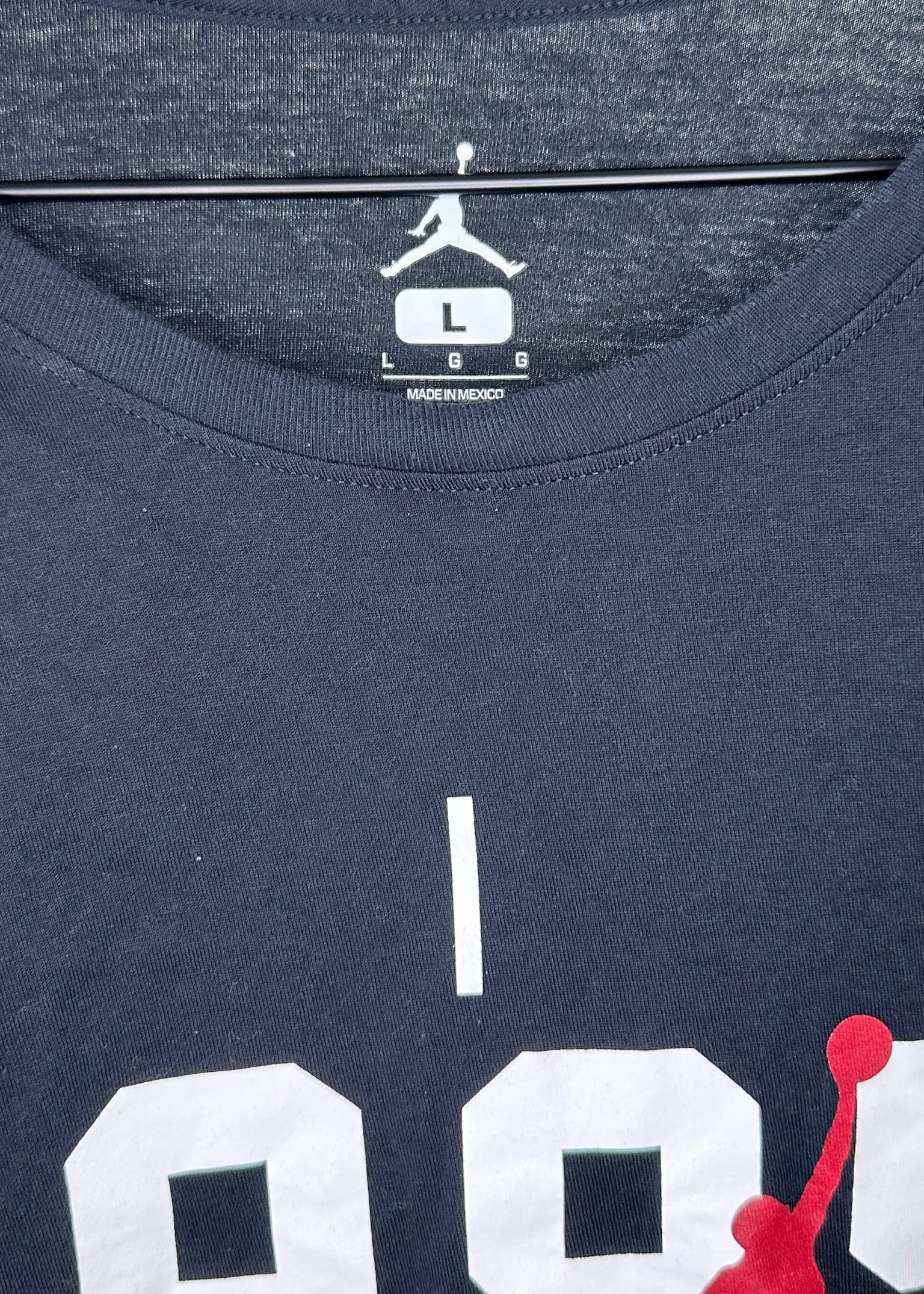 Mens Jordan 1985 Red and Black Long Sleeve Shirt