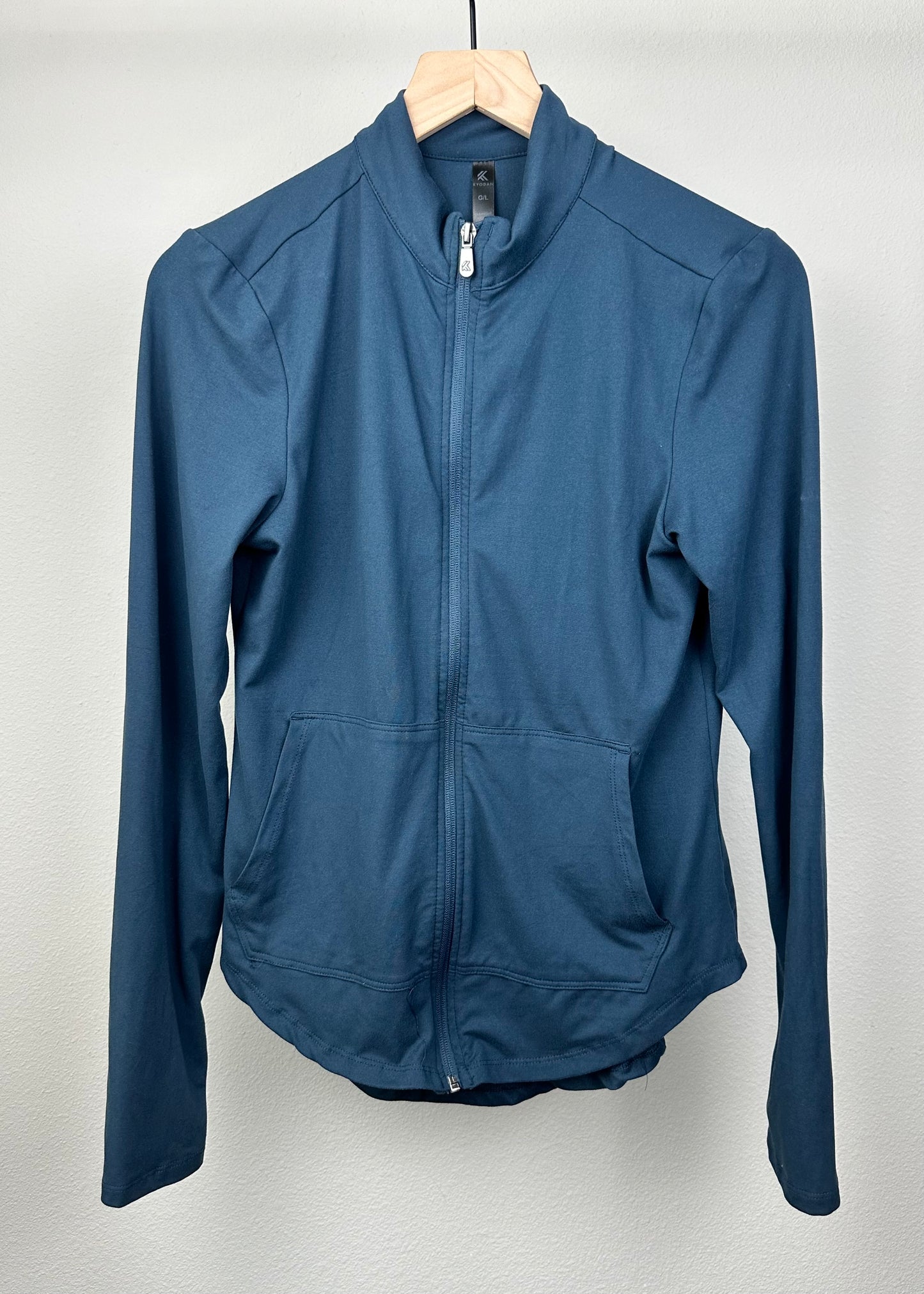 Womens Blue Zip Up Jacket