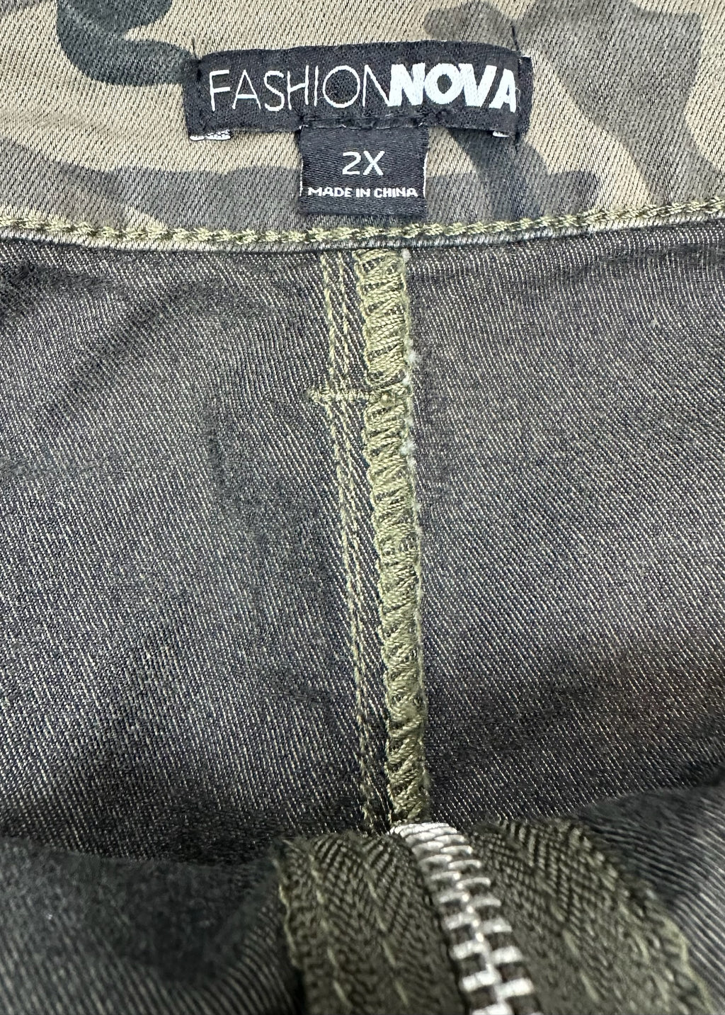 Army Fatigue Zipper Skirt by Fashion Nova