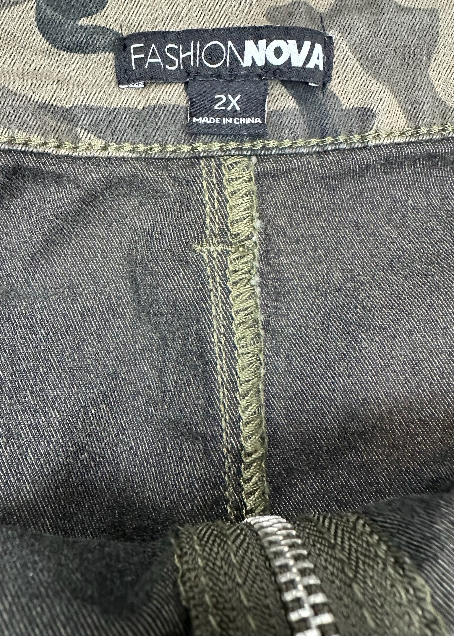 Army Fatigue Zipper Skirt by Fashion Nova