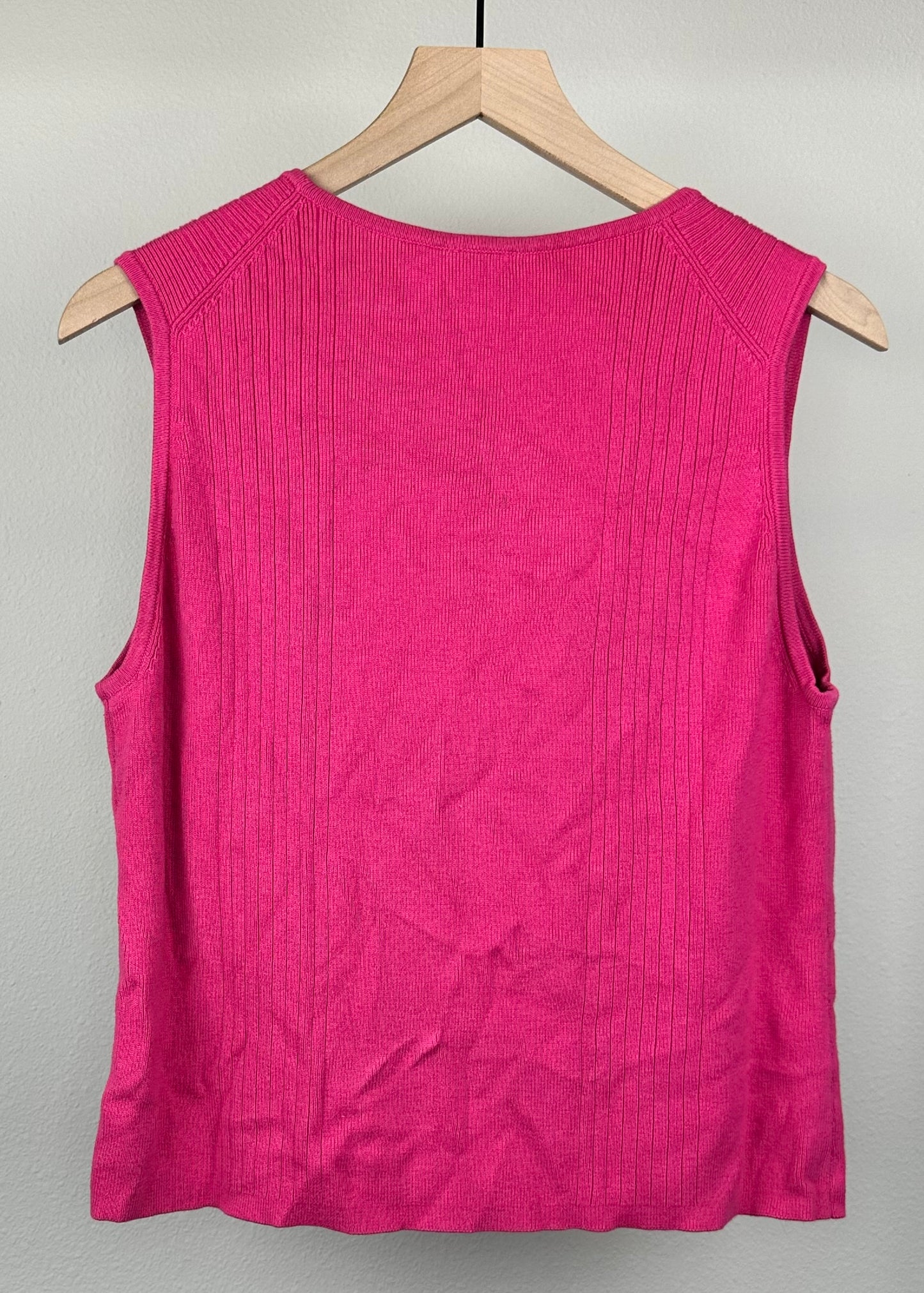Pink Sleeveless Shirt by G Knitwear