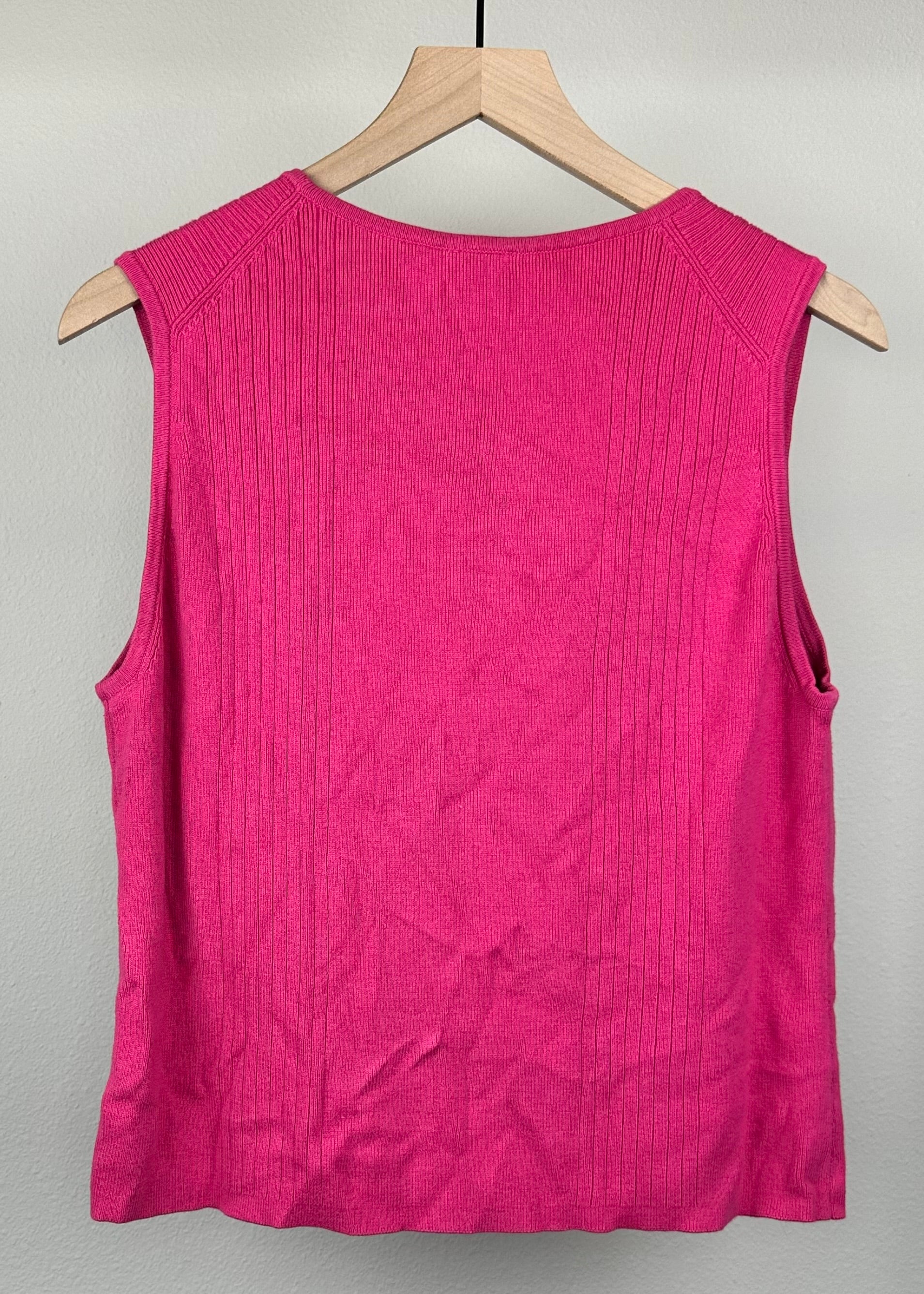 Pink Sleeveless Shirt by G Knitwear