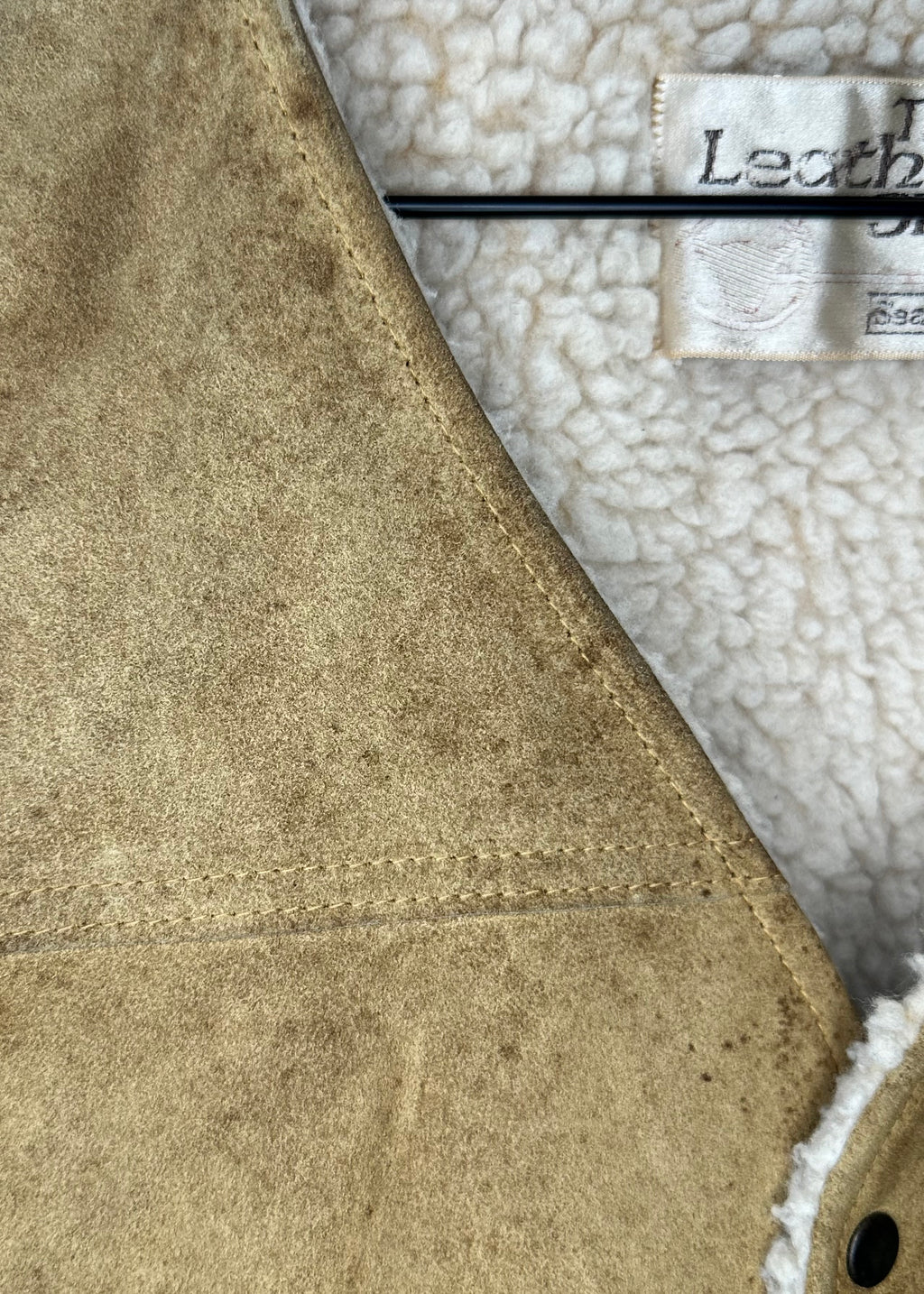 Leather and Wool Vest from Sears