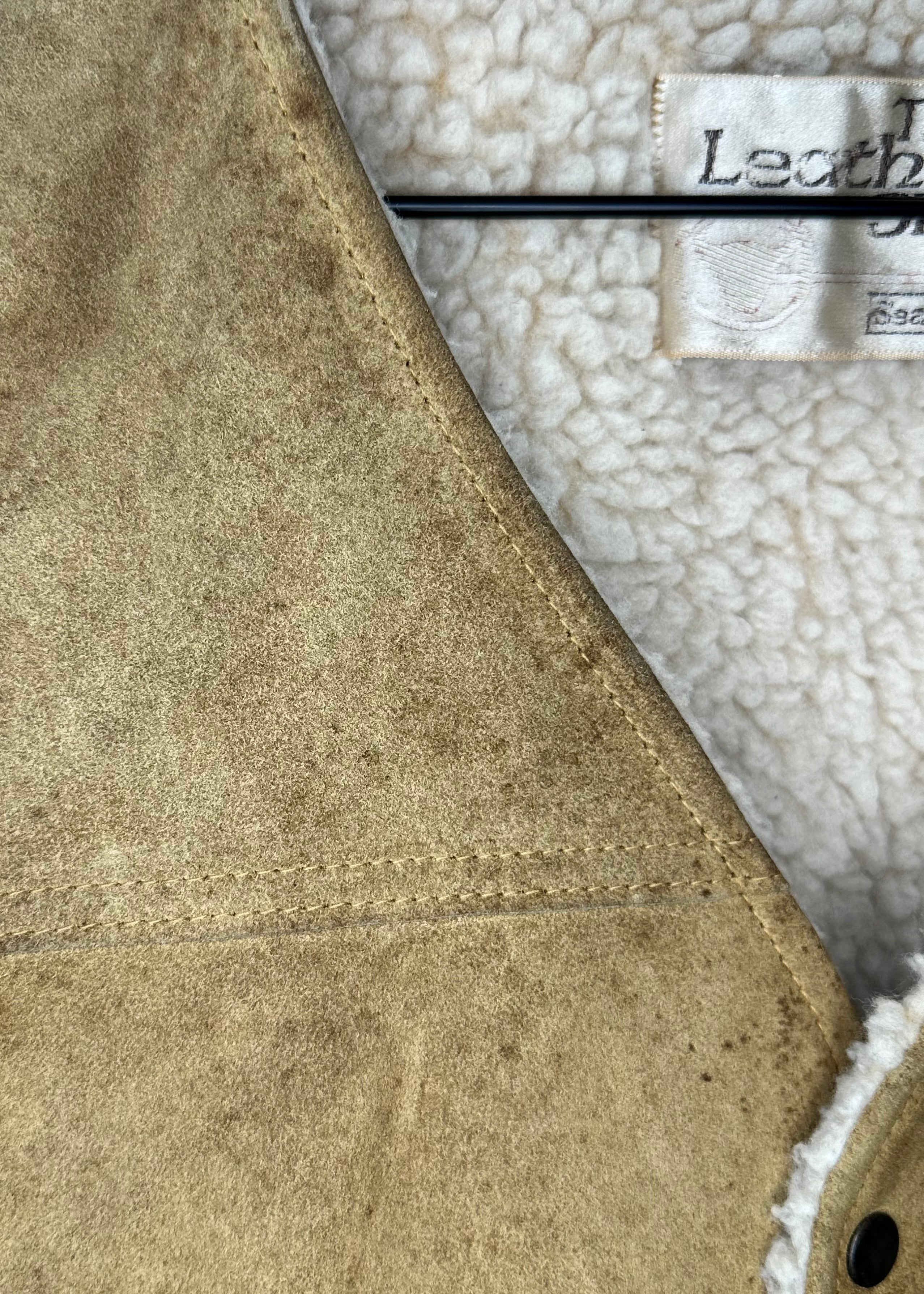 Leather and Wool Vest from Sears