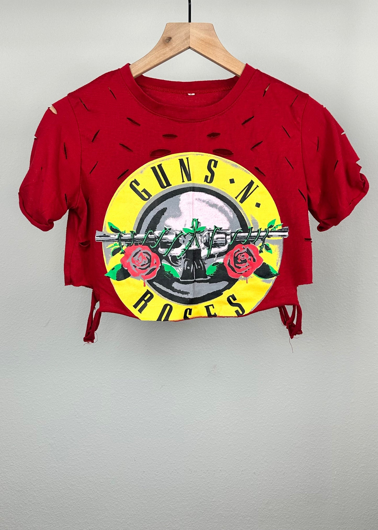 Distressed Guns and Roses T-Shirt