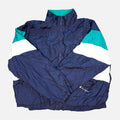 Champion Blue White and Black Colorblock Windbreaker