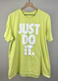 Lime Green Just Do It T-Shirt by Nike