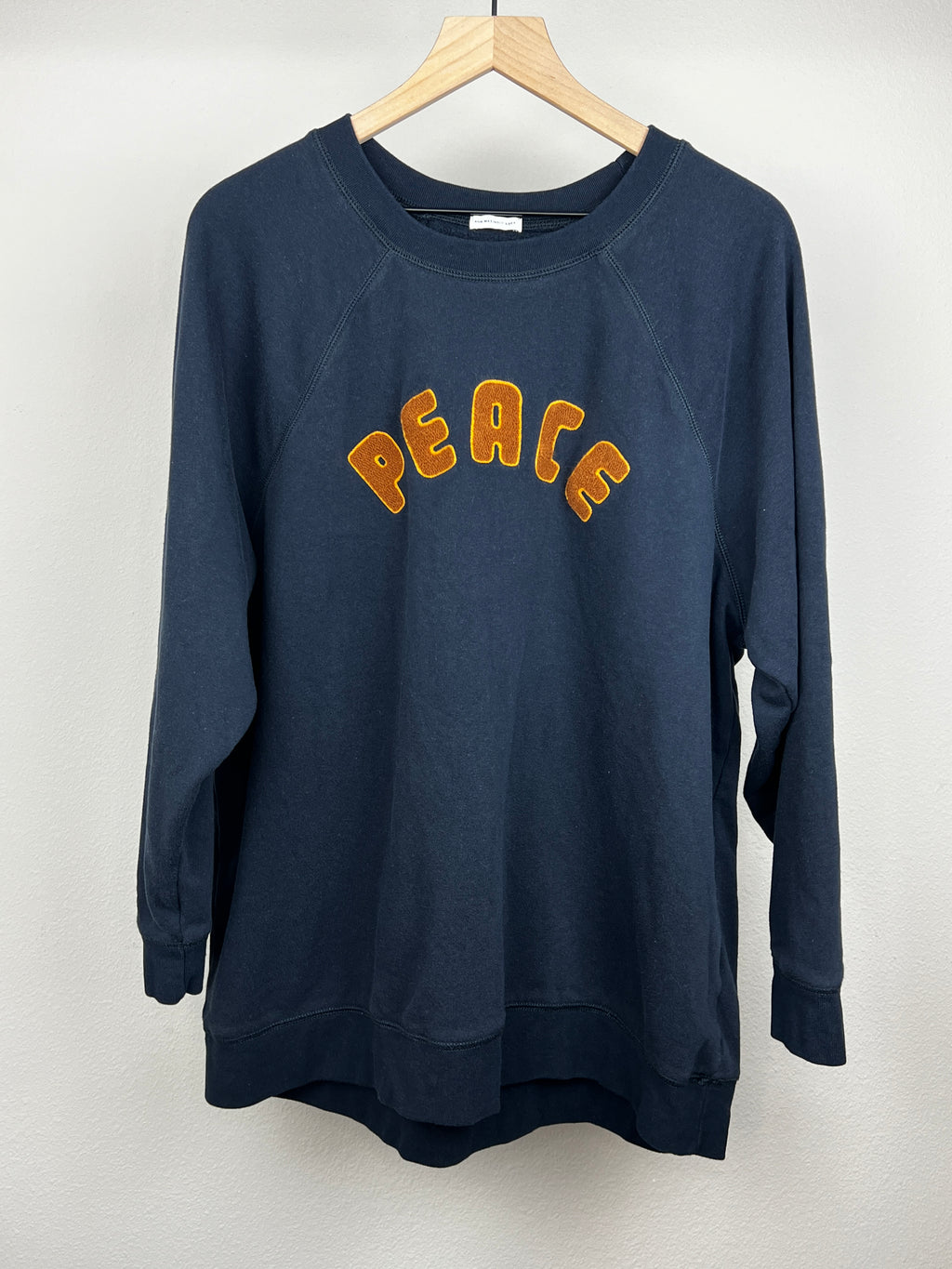 Navy Peace Sweater By American Eagle