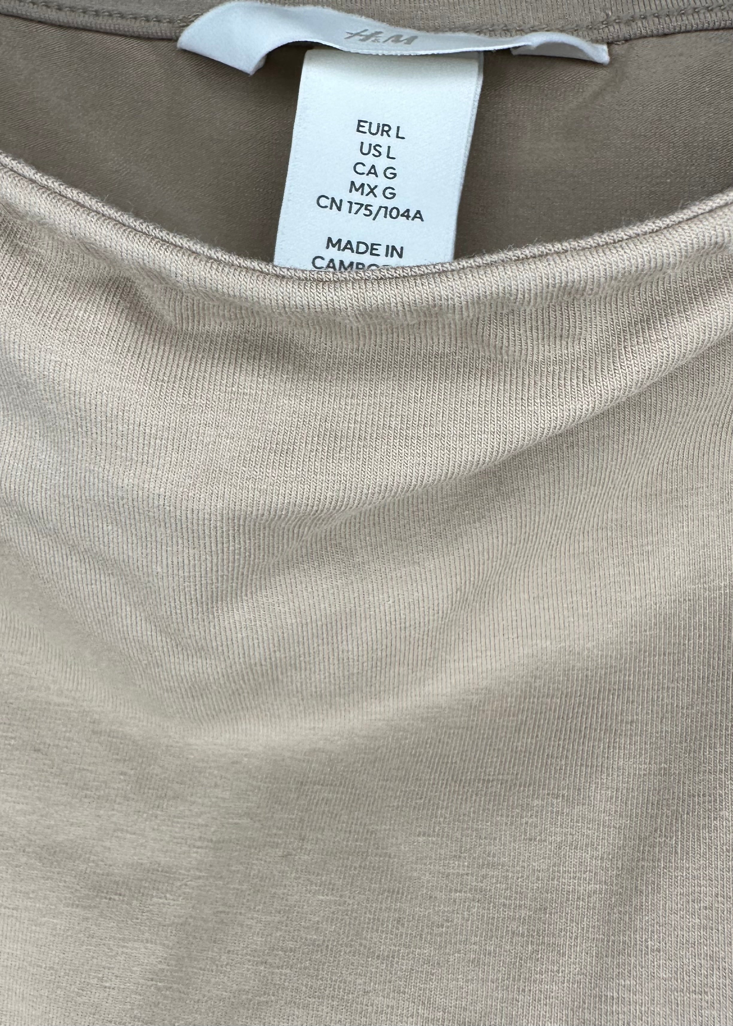 Tan Bodysuit By H&M