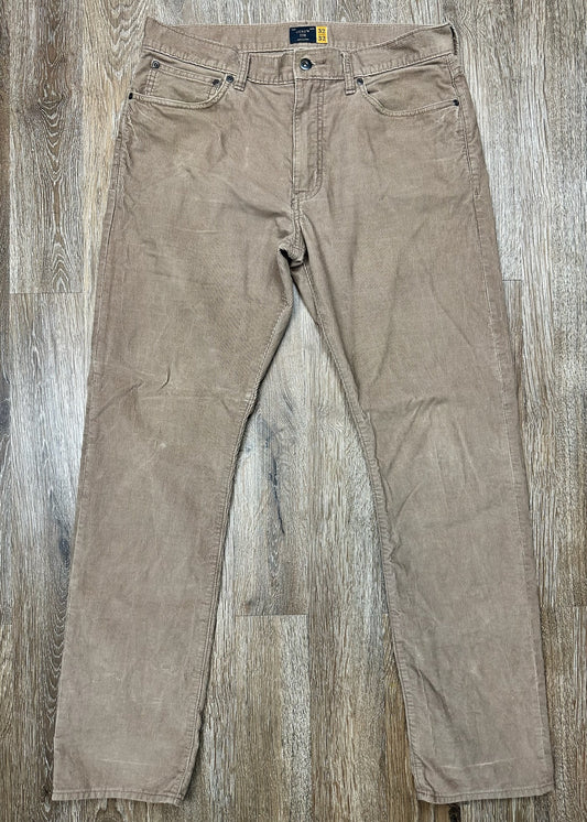 Tan Corduroy Straight-Fit Pants by J. Crew