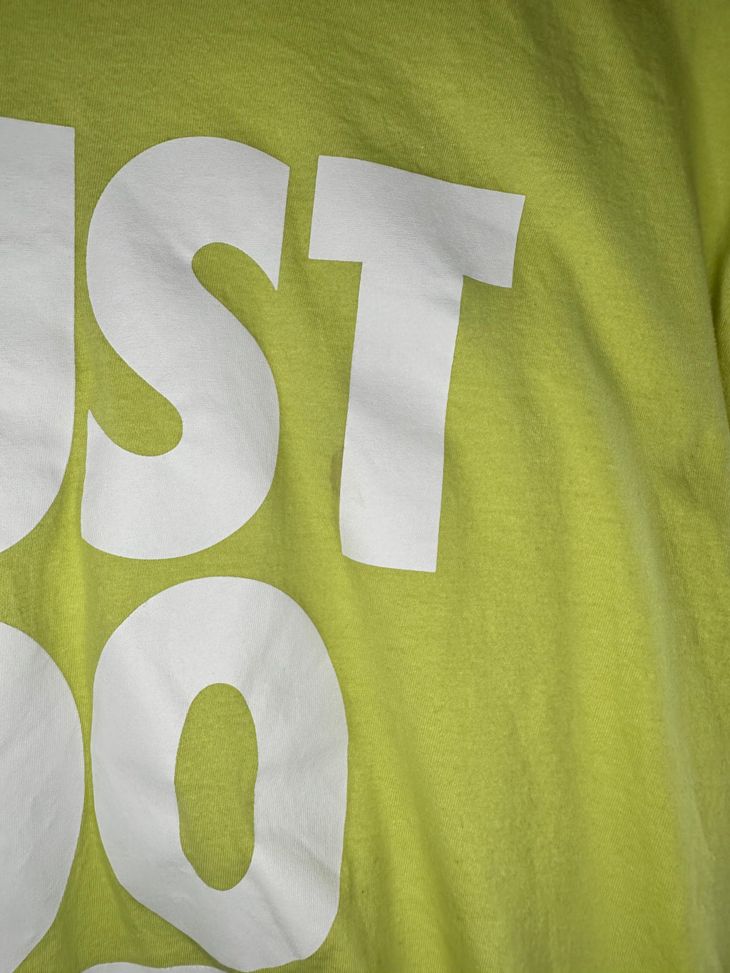 Lime Green Just Do It T-Shirt by Nike