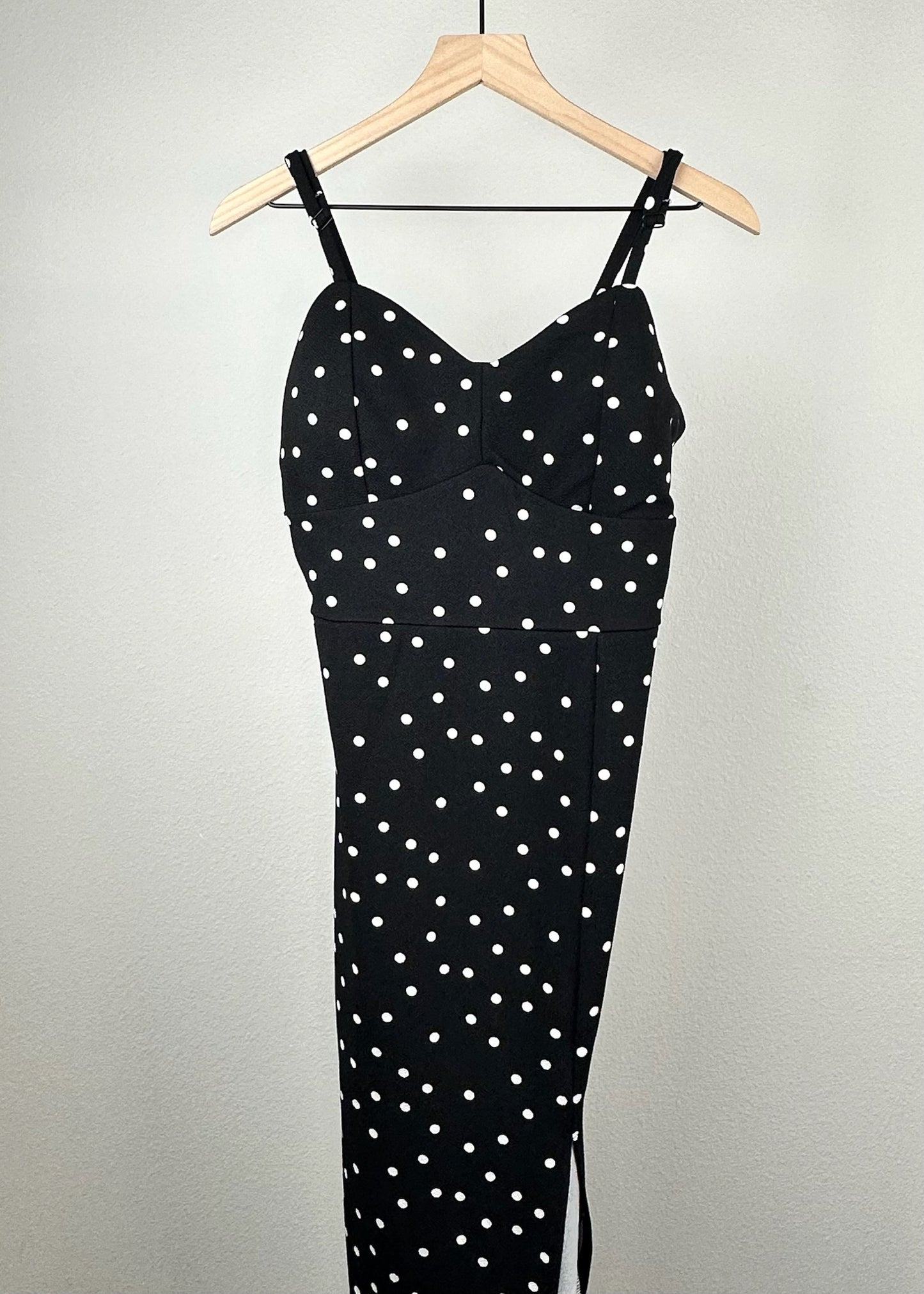 Black and White Polka Dot Dress by Fashion Nova