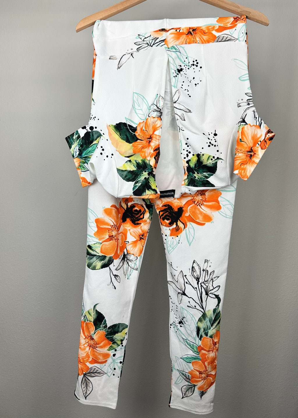 Orange Flower Jumper By Pretty Little Thing