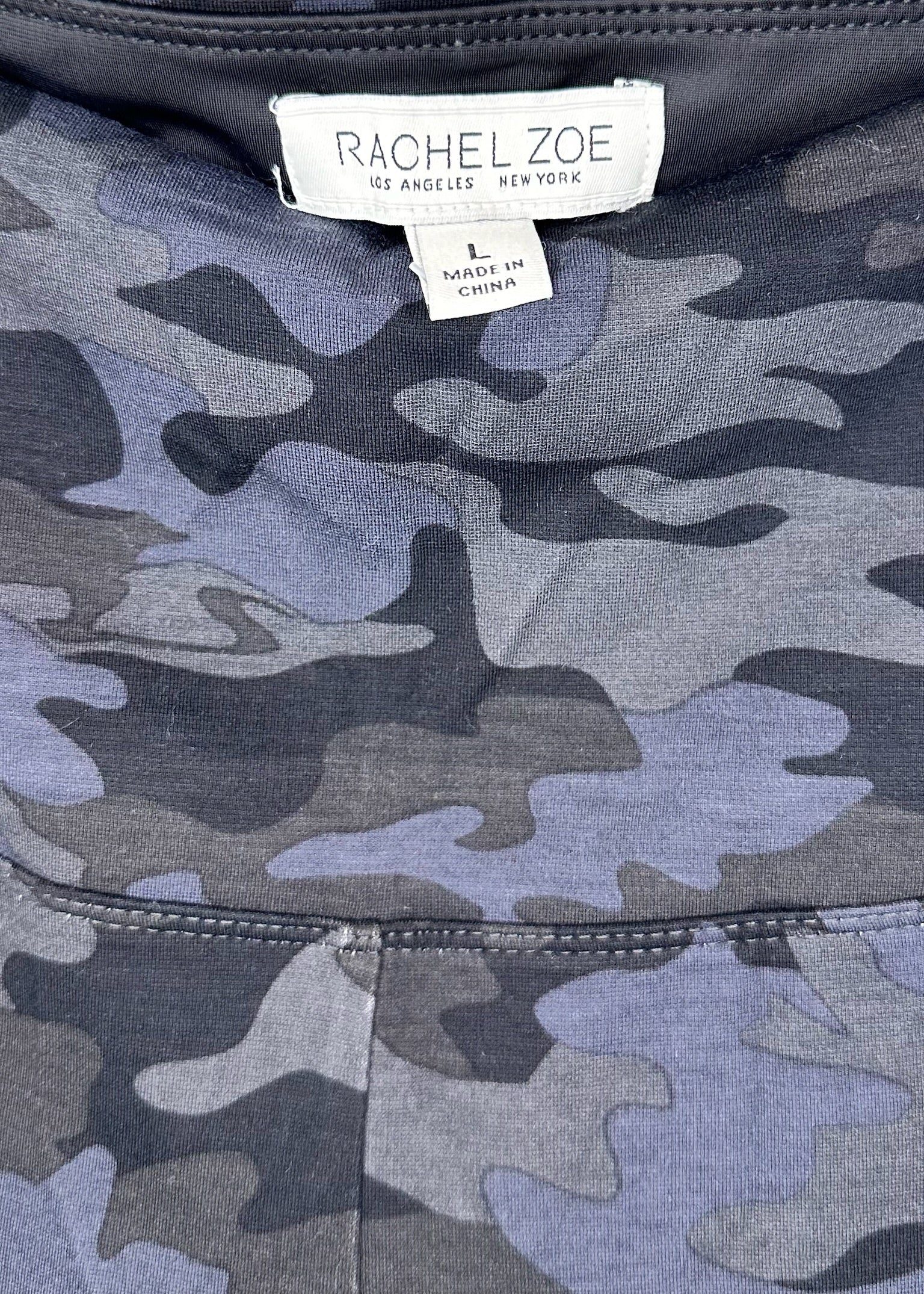 Black Army Fatigue Workout Leggings by Rachel Zoe