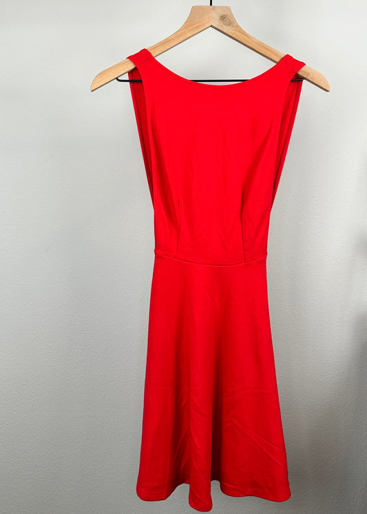 Red Low Cut Dress by American Appeal