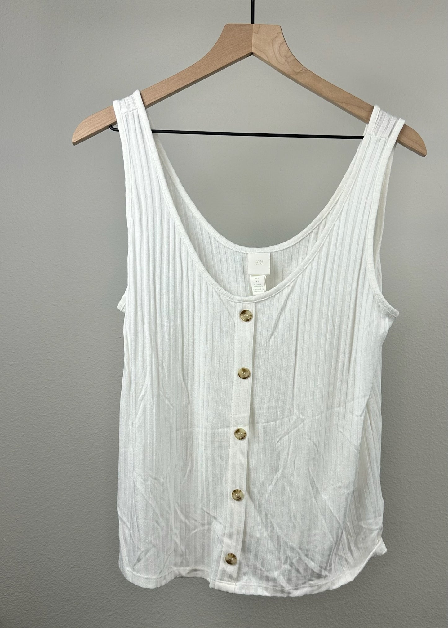 Womens Faux Button Down Tank Top by H&M