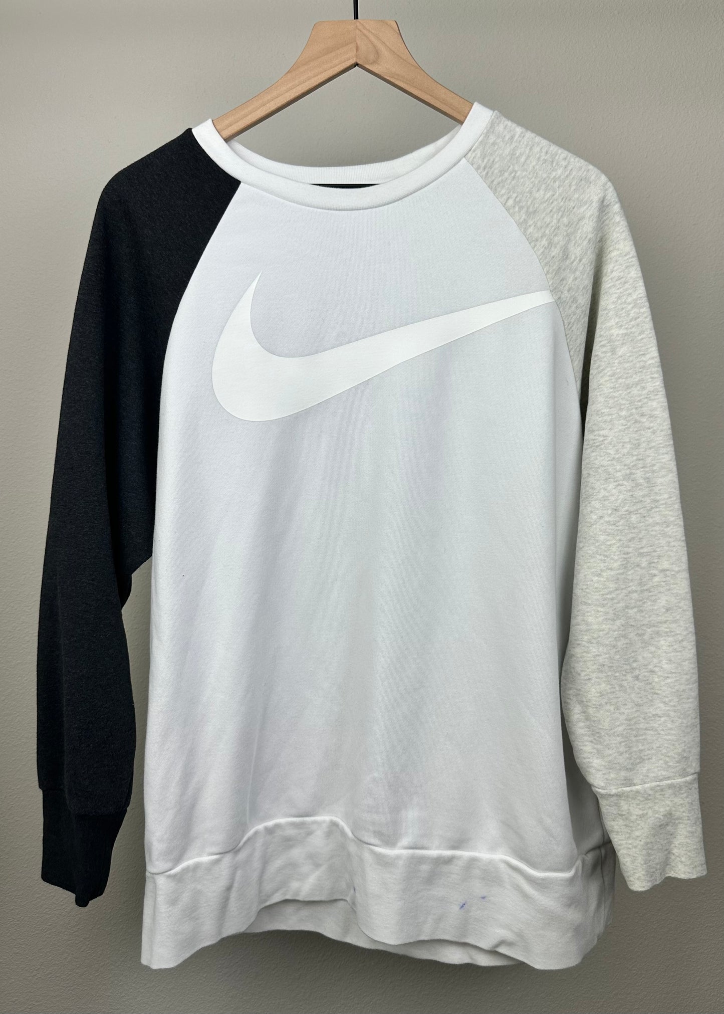 Womens Nike Grey Color Block Sweater