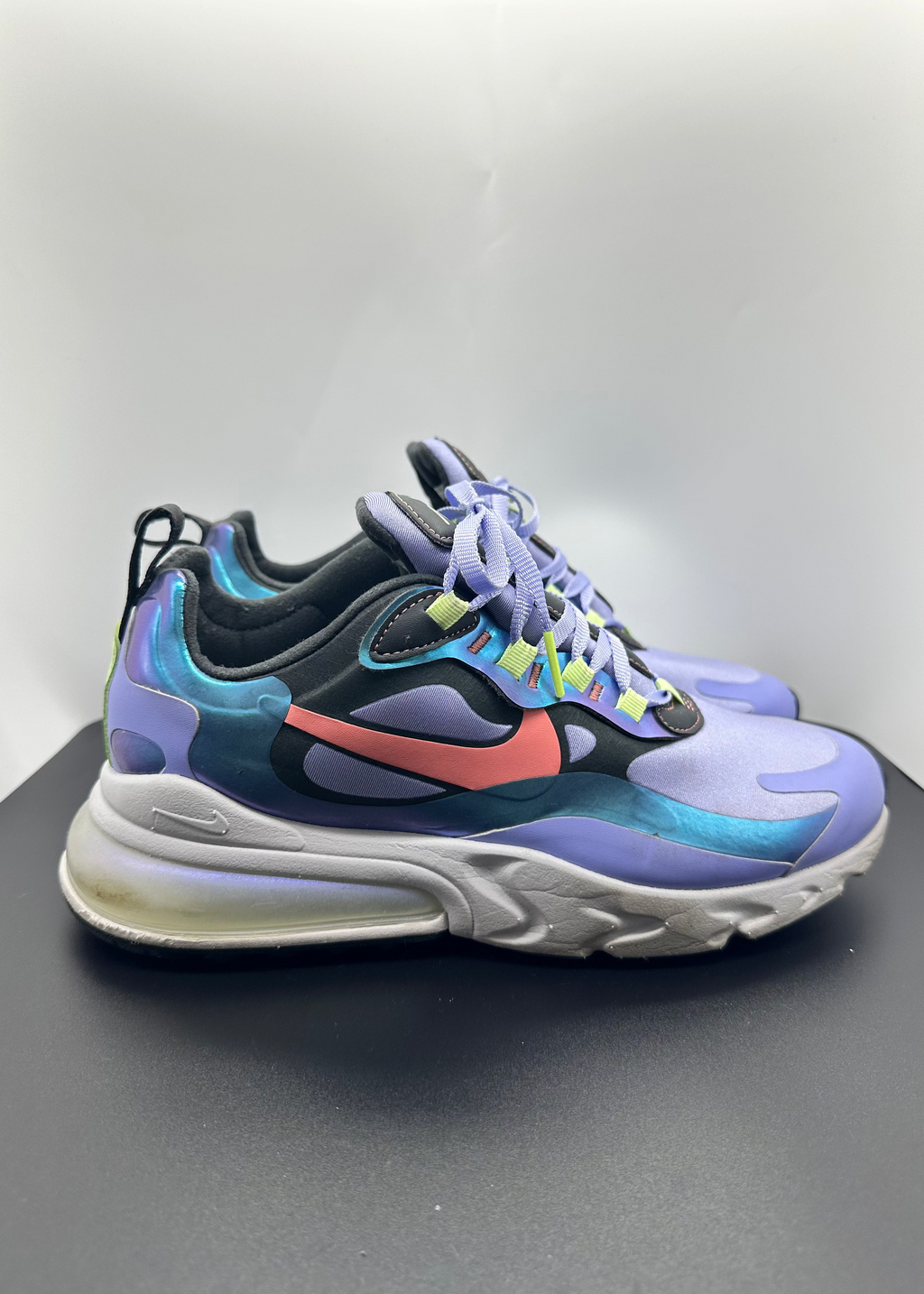 Nike Air Max 270 React Smoke Grey Sunblush Purple (Women's 9)