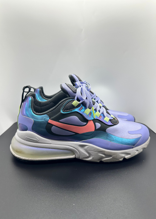 Nike Air Max 270 React Smoke Grey Sunblush Purple (Women's 9)