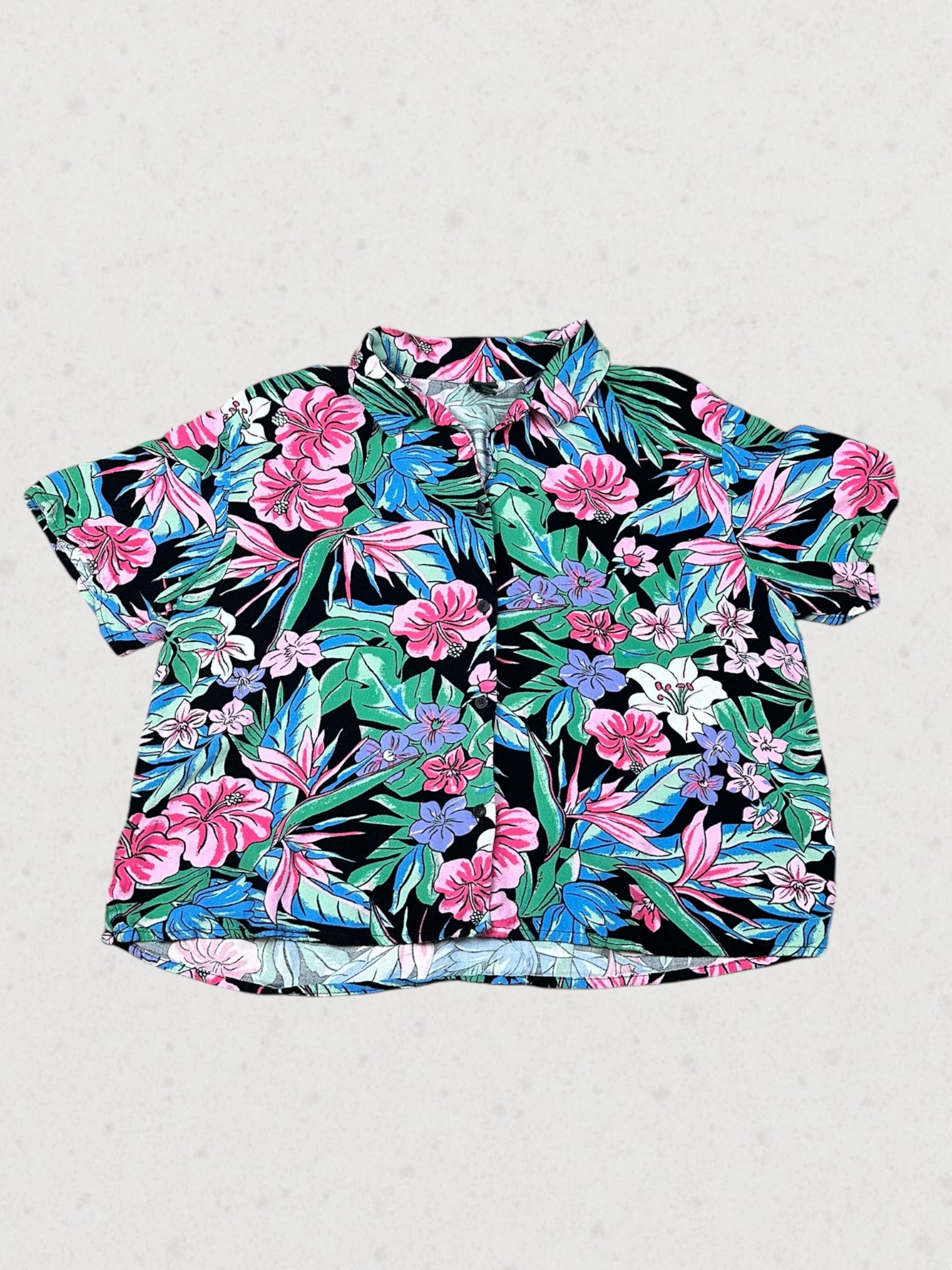 Women's Flower Button Up