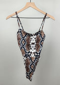Snakeskin Bodysuit by Pretty Little Thing