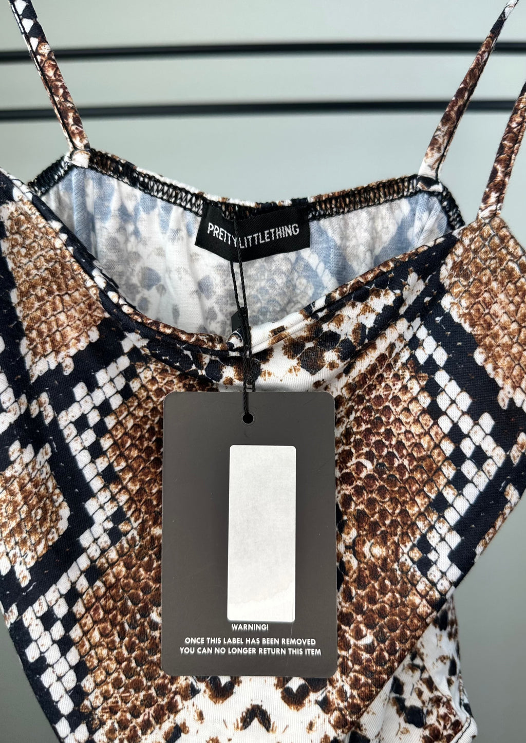 Snakeskin Bodysuit by Pretty Little Thing