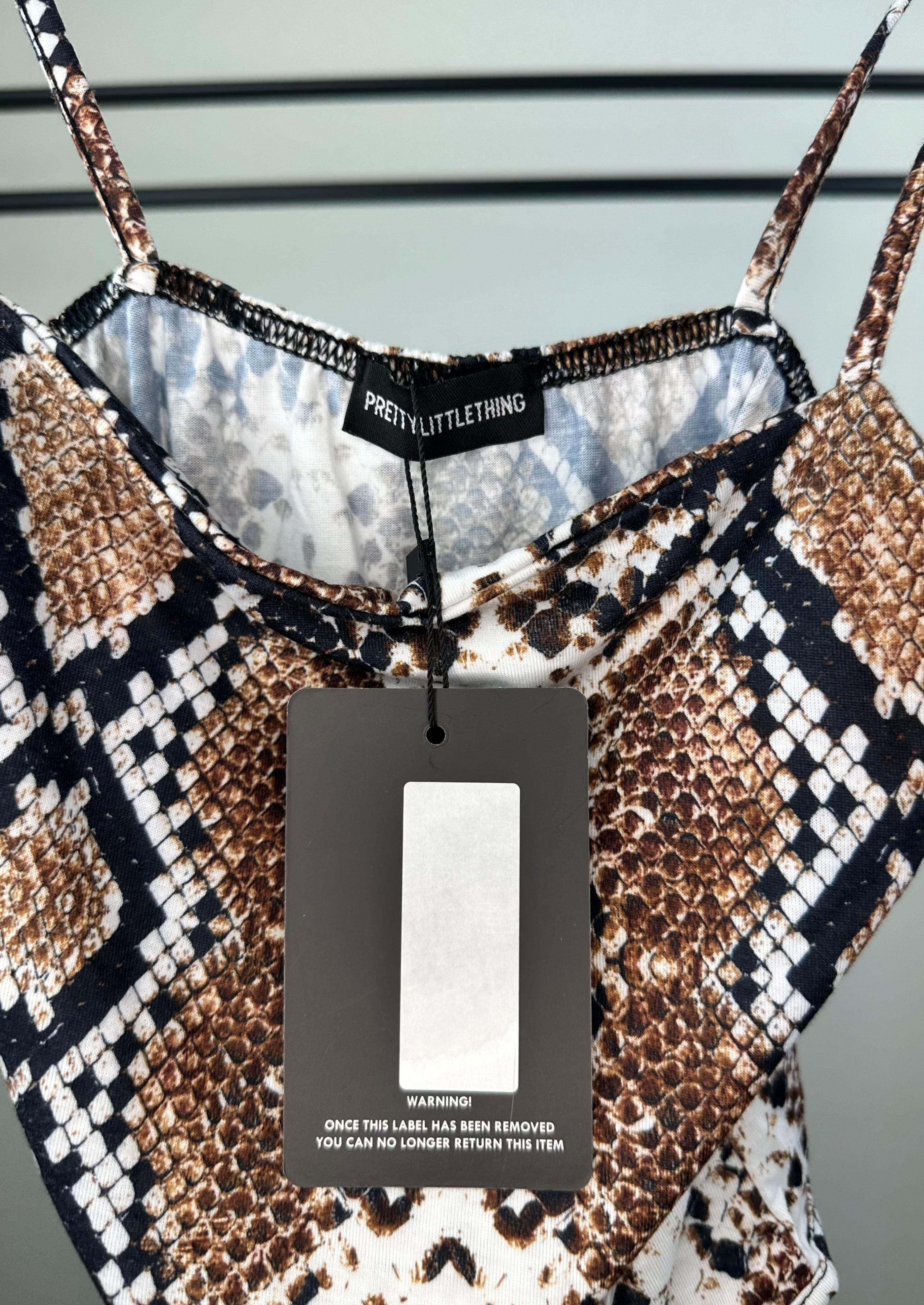 Snakeskin Bodysuit by Pretty Little Thing