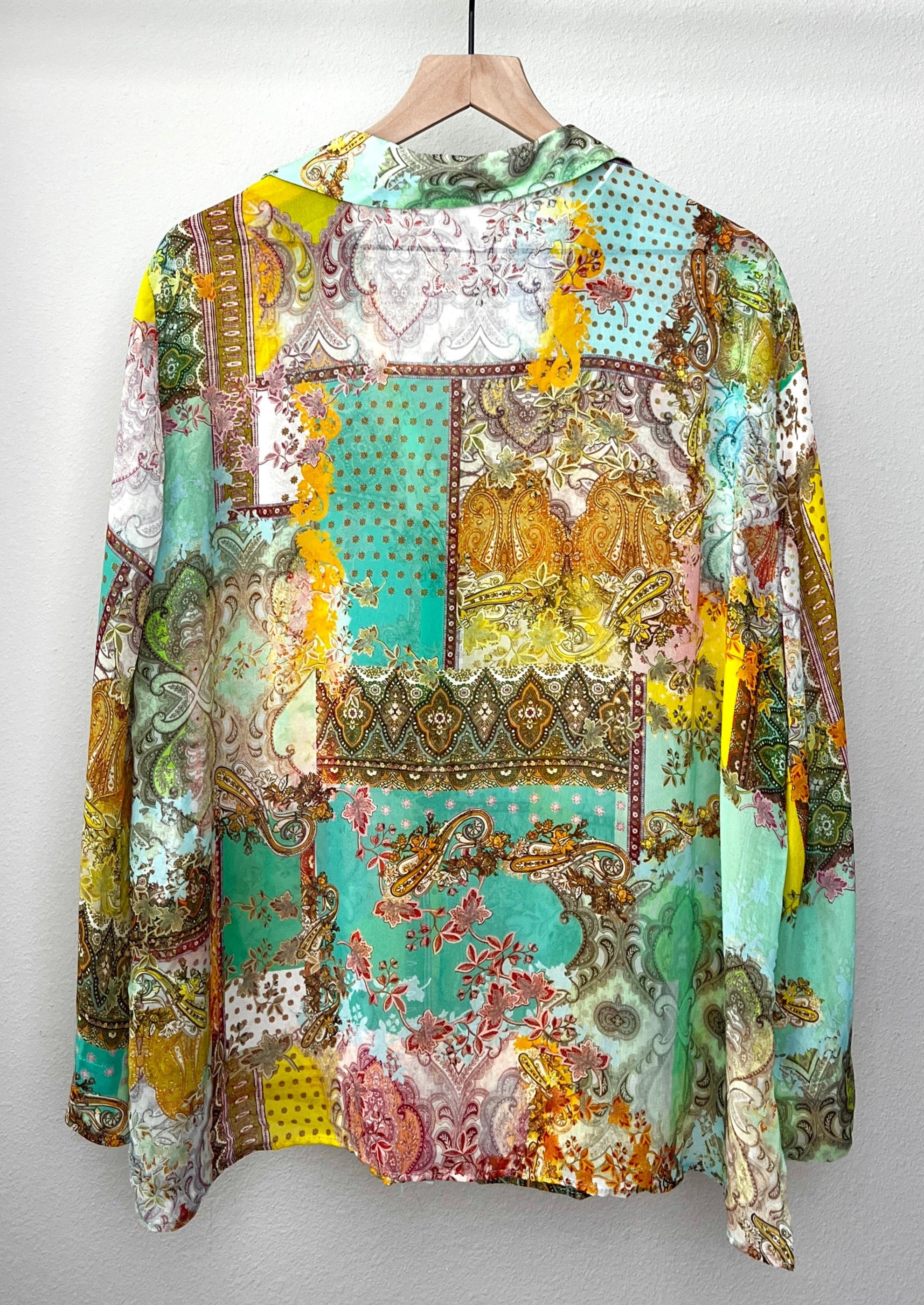 Patchwork Paisley Printed Shirt by Zara