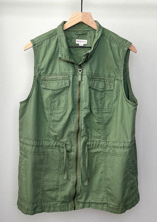 Green Zip Vest by Merona