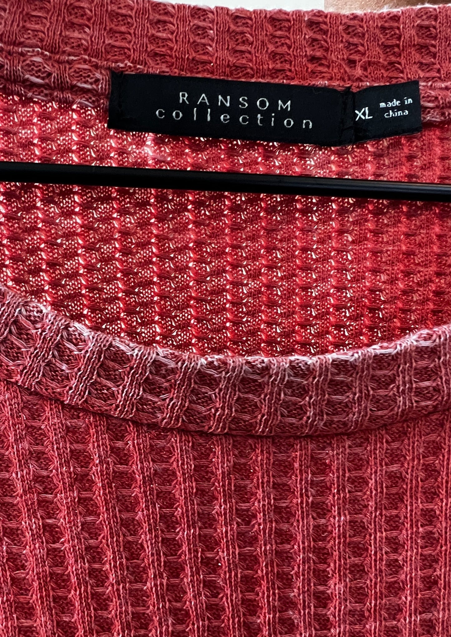 Orange Tie Sweater by Ransom Collection