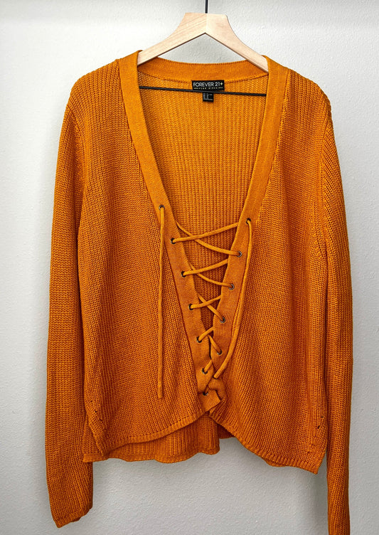 Tie Up Sweater by Forever 21