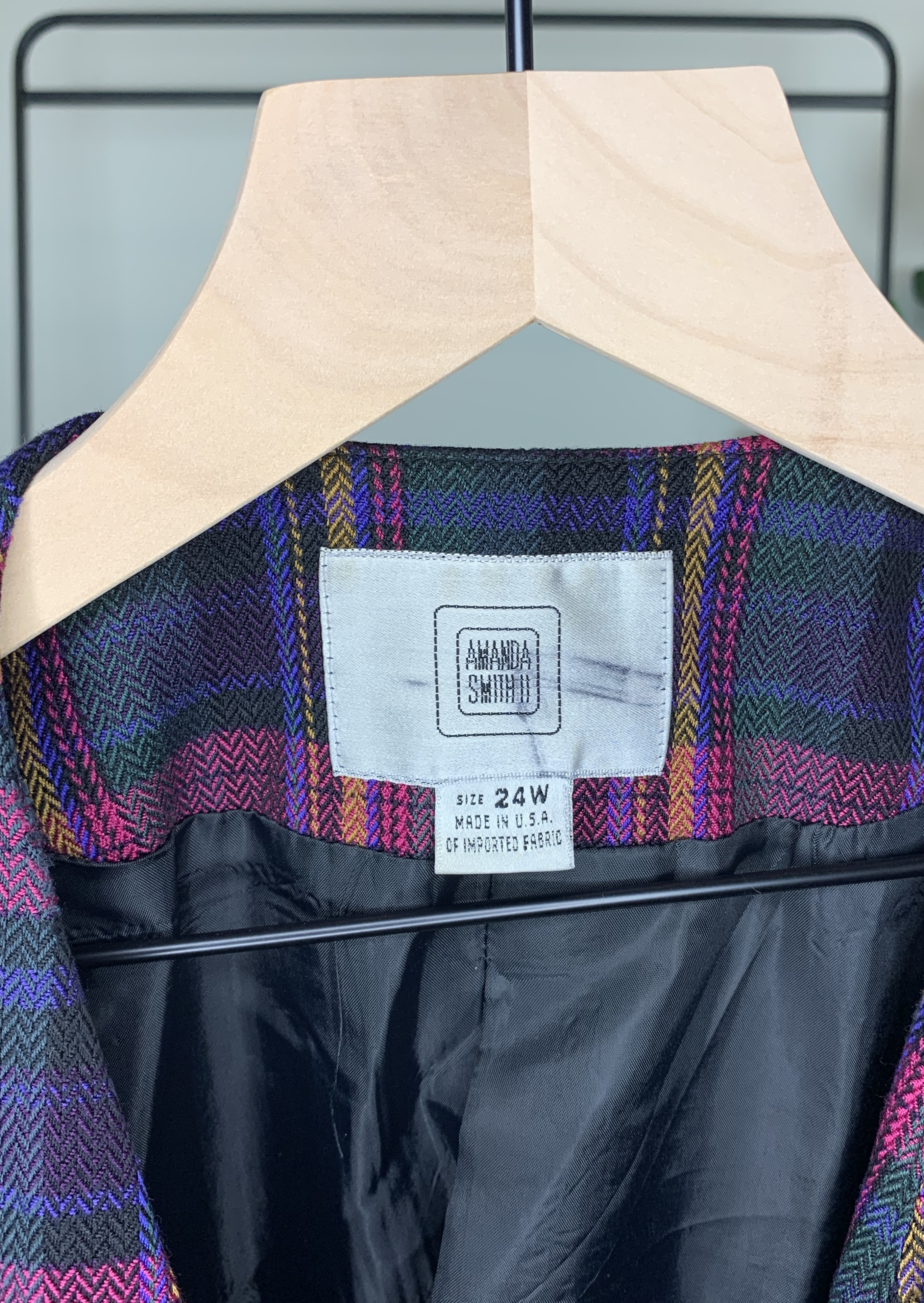 Checkered Blazer by Amanda Smith II