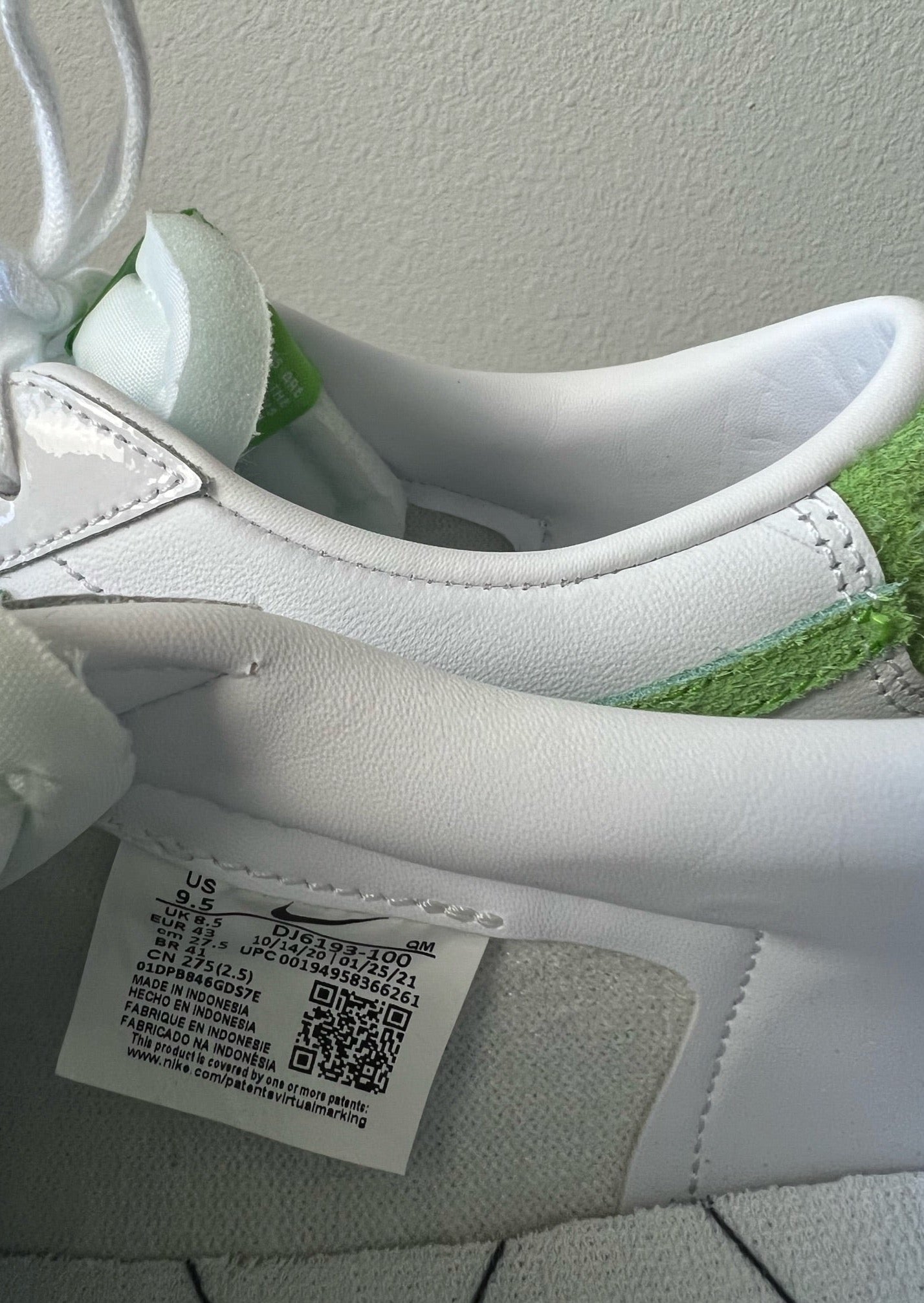 Green and White By Nike