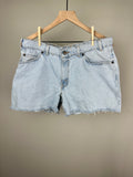 Levi 560 Light Wash Denim Shorts