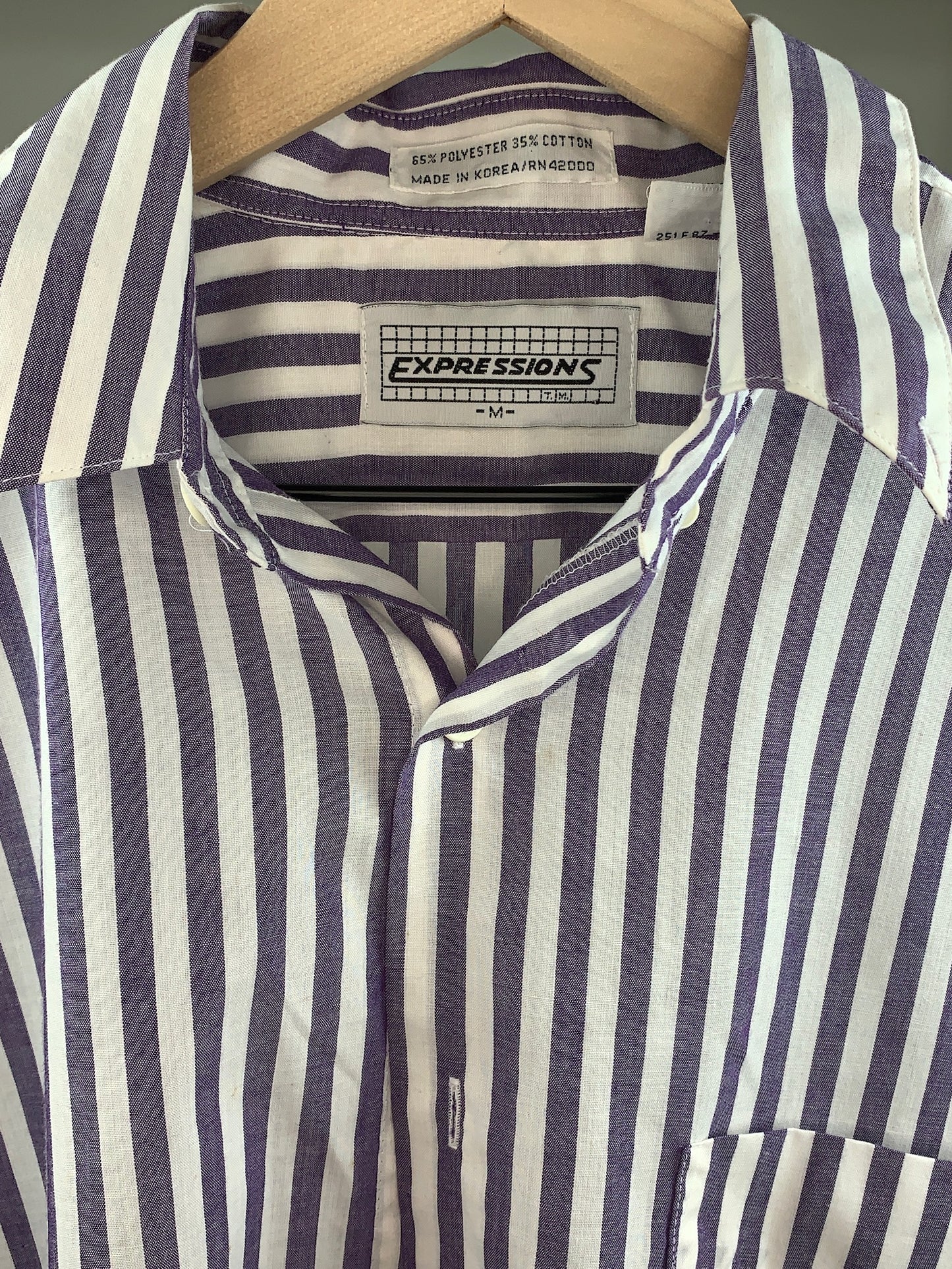 Royal Purple and White Stripes By Expressions