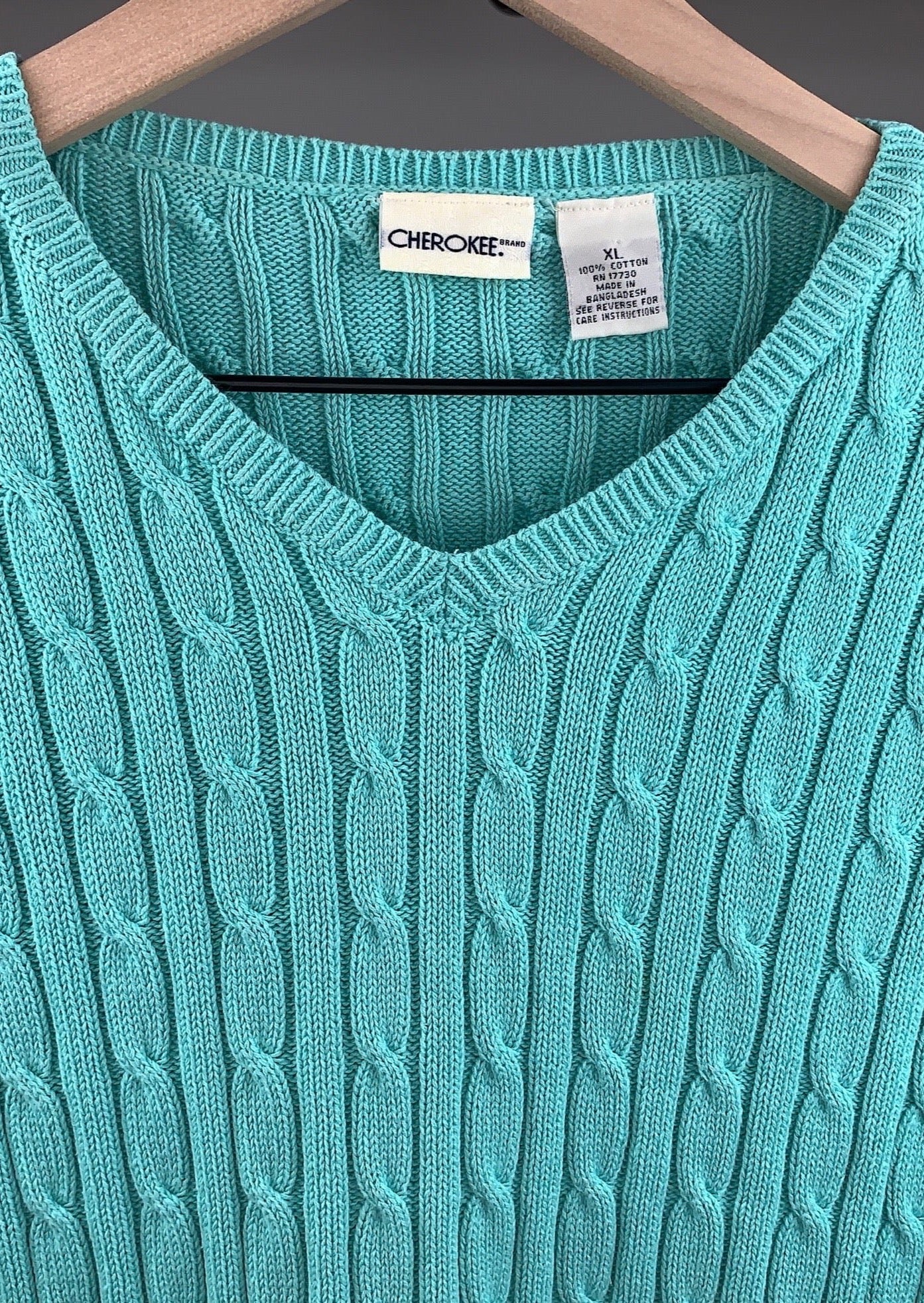 Knitted Turquoise By Cherokee
