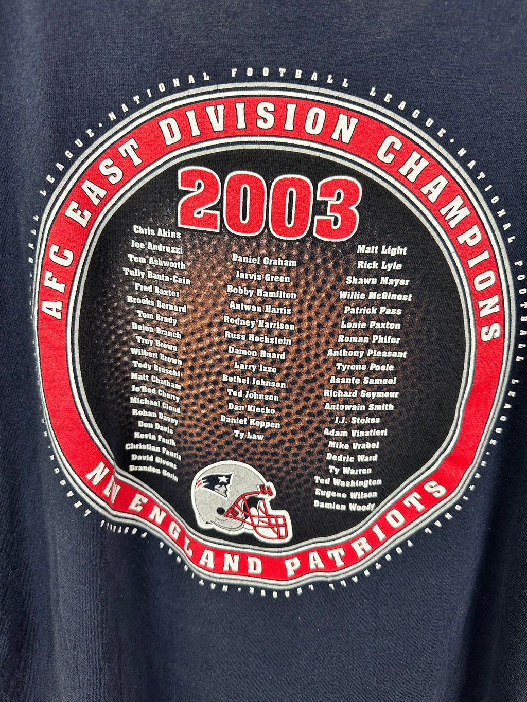 Tom Brady 2003 Classic Championship Team Shirt