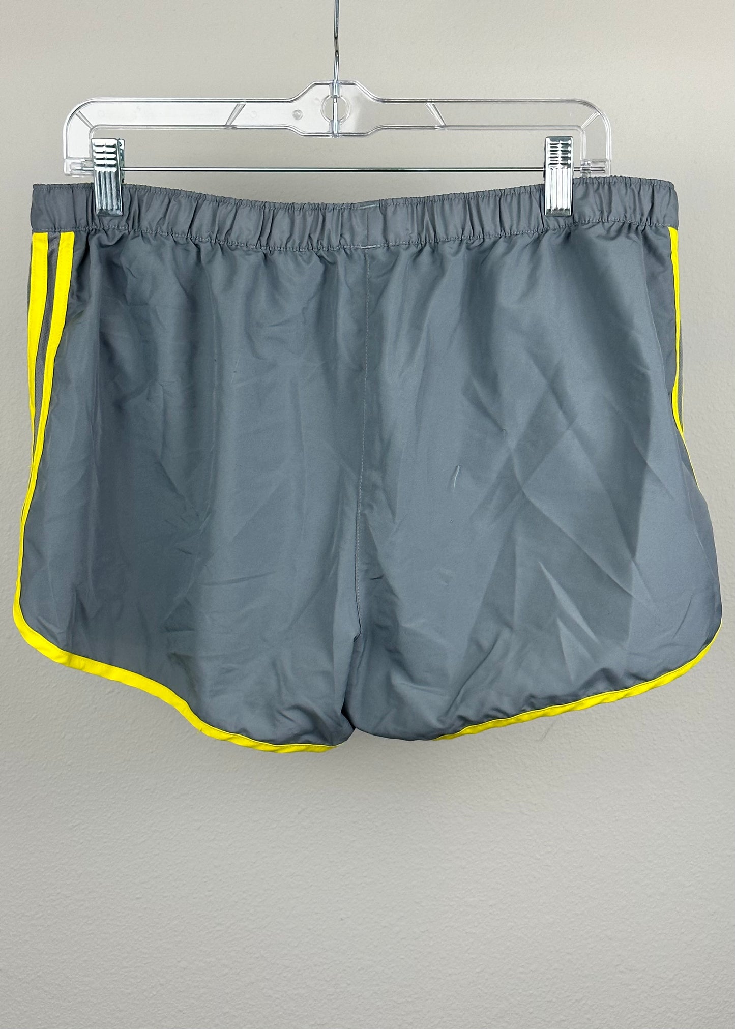 Adidas Yellow Stripe Running Shorts