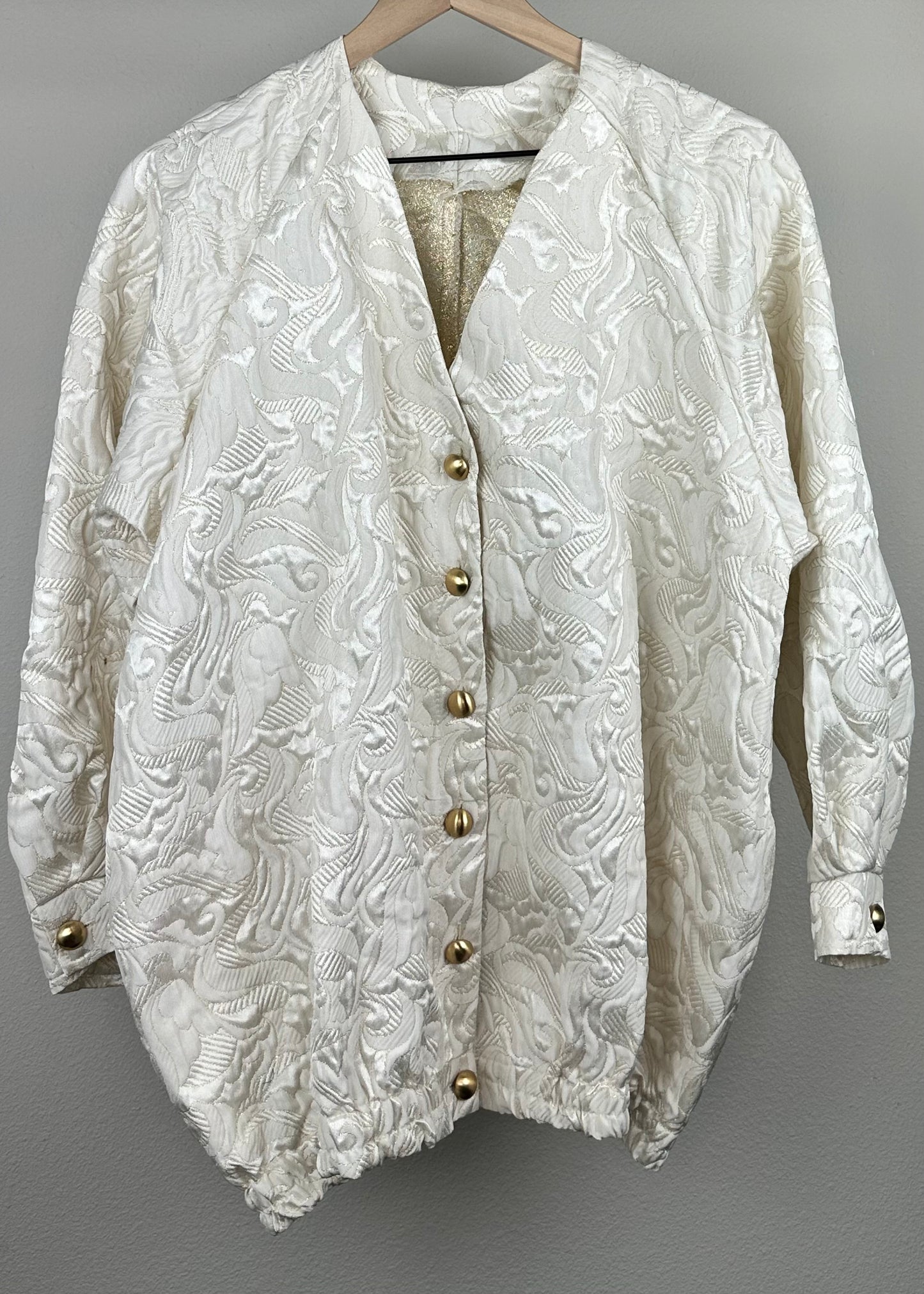 White on White Floral Jacket