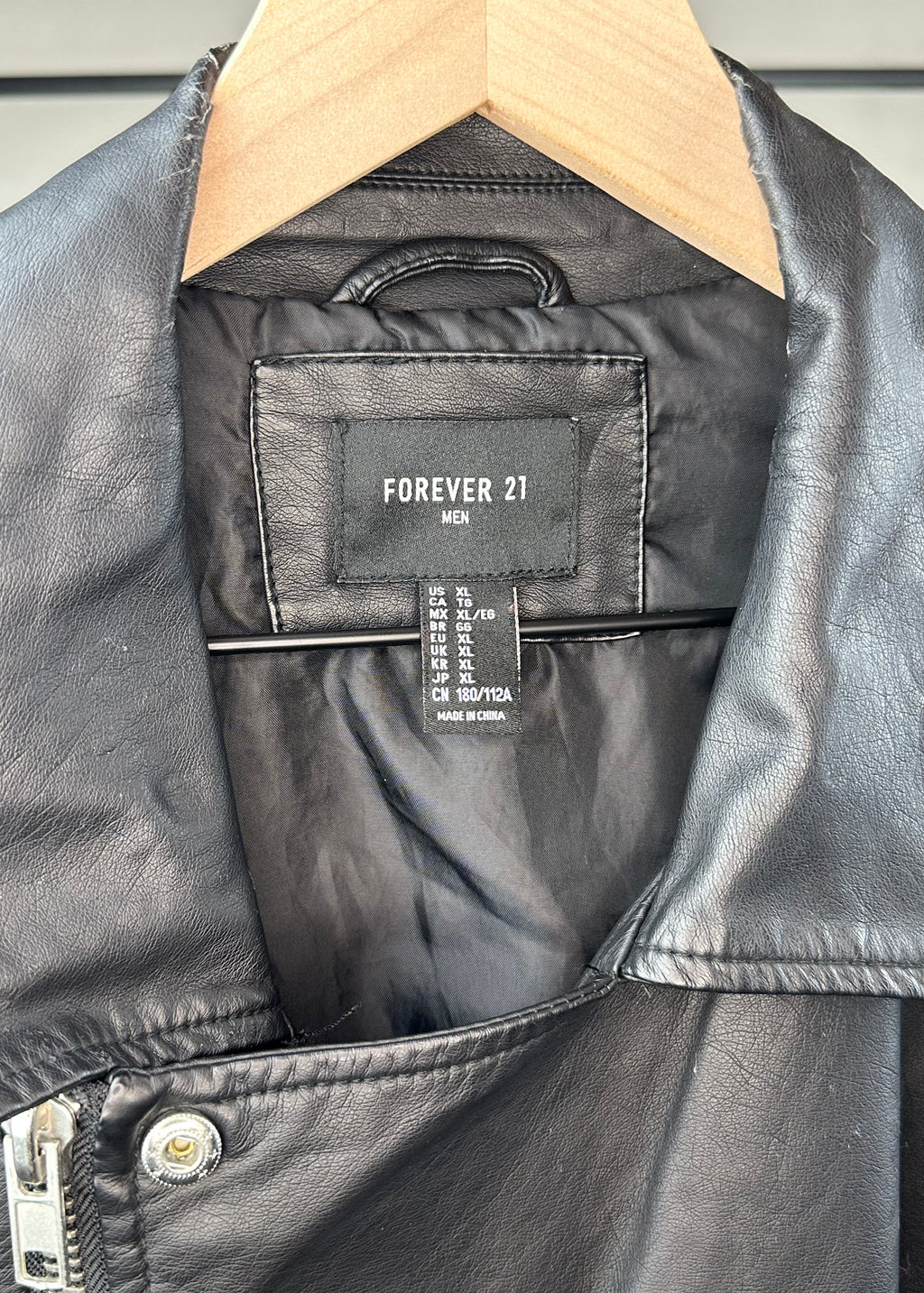 Faux Leather Jacket by Forever 21