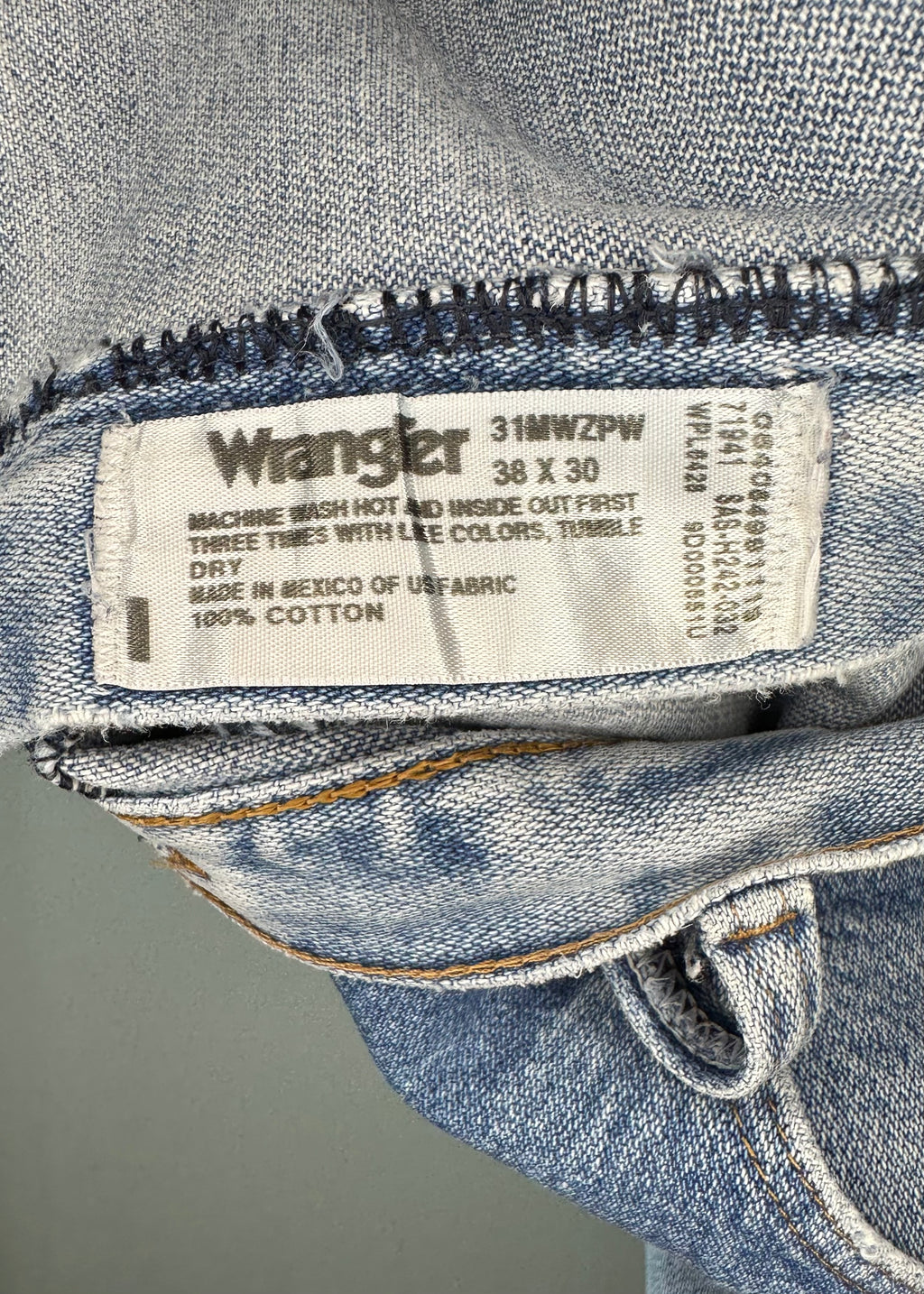 Light Wash Relaxed Denim By Wrangler