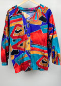 Aged Color Block Top