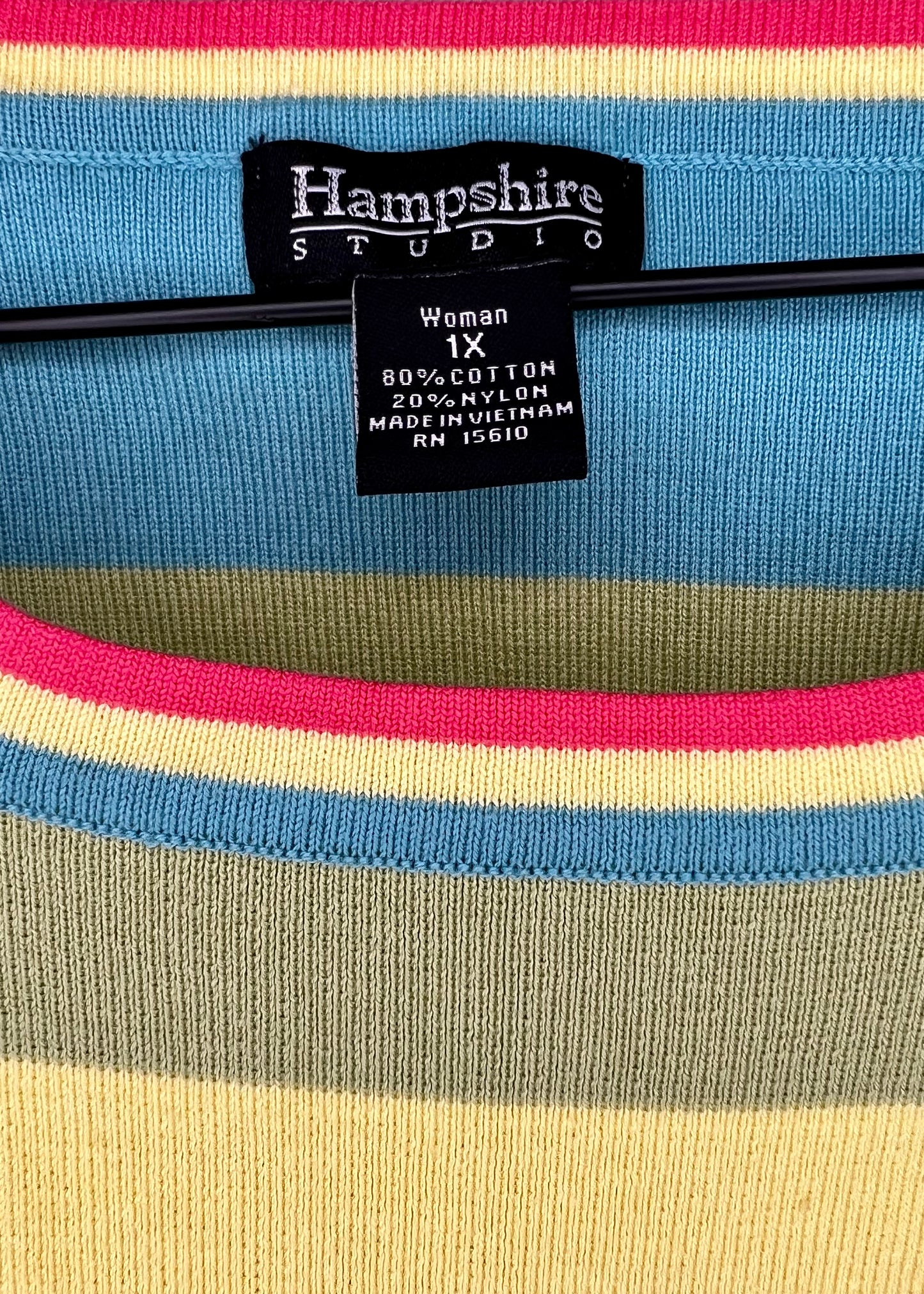 Colorful Scoop Neck Sweater Vest