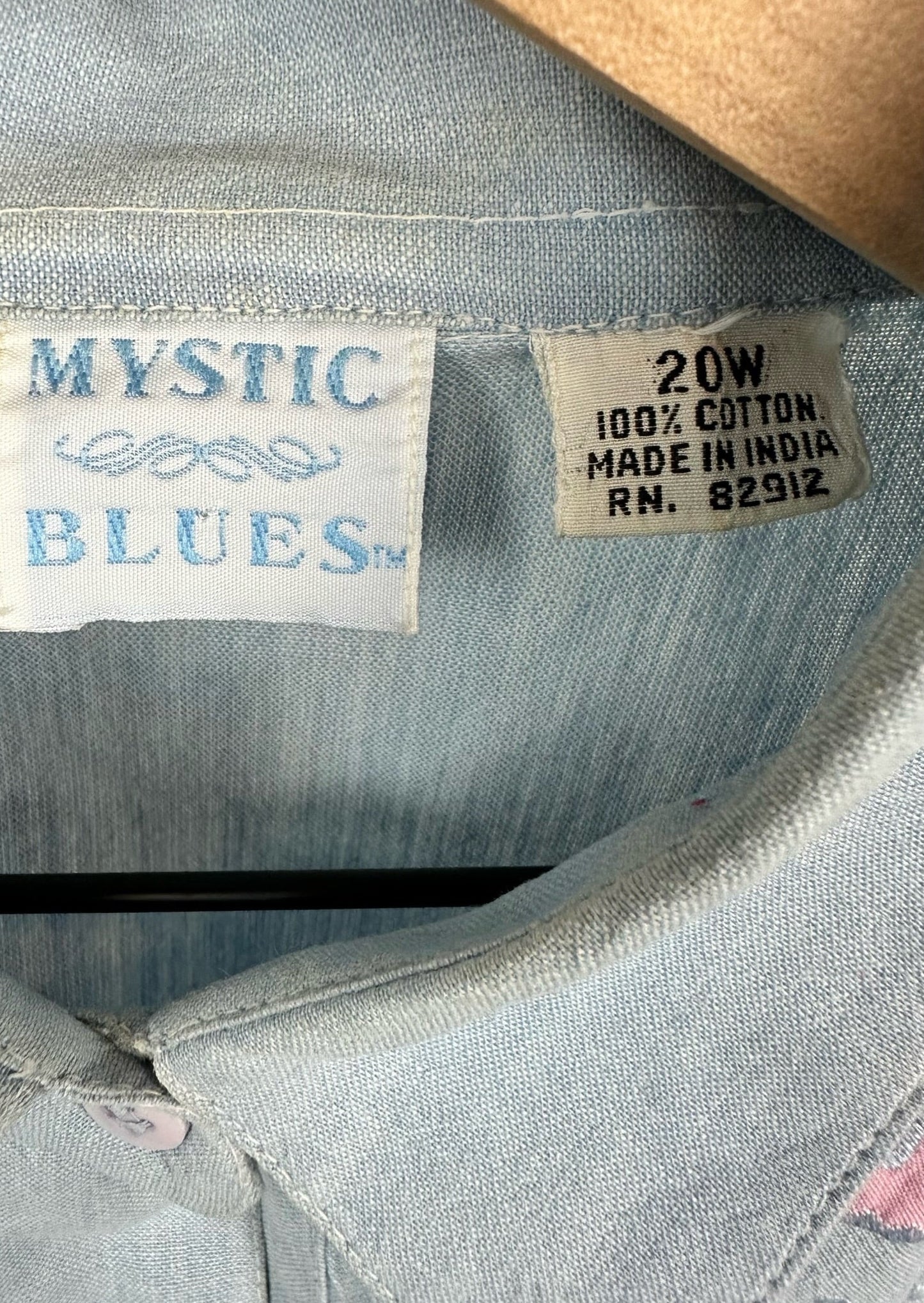Mystic Blues Patchwork Long Sleeve Shirt