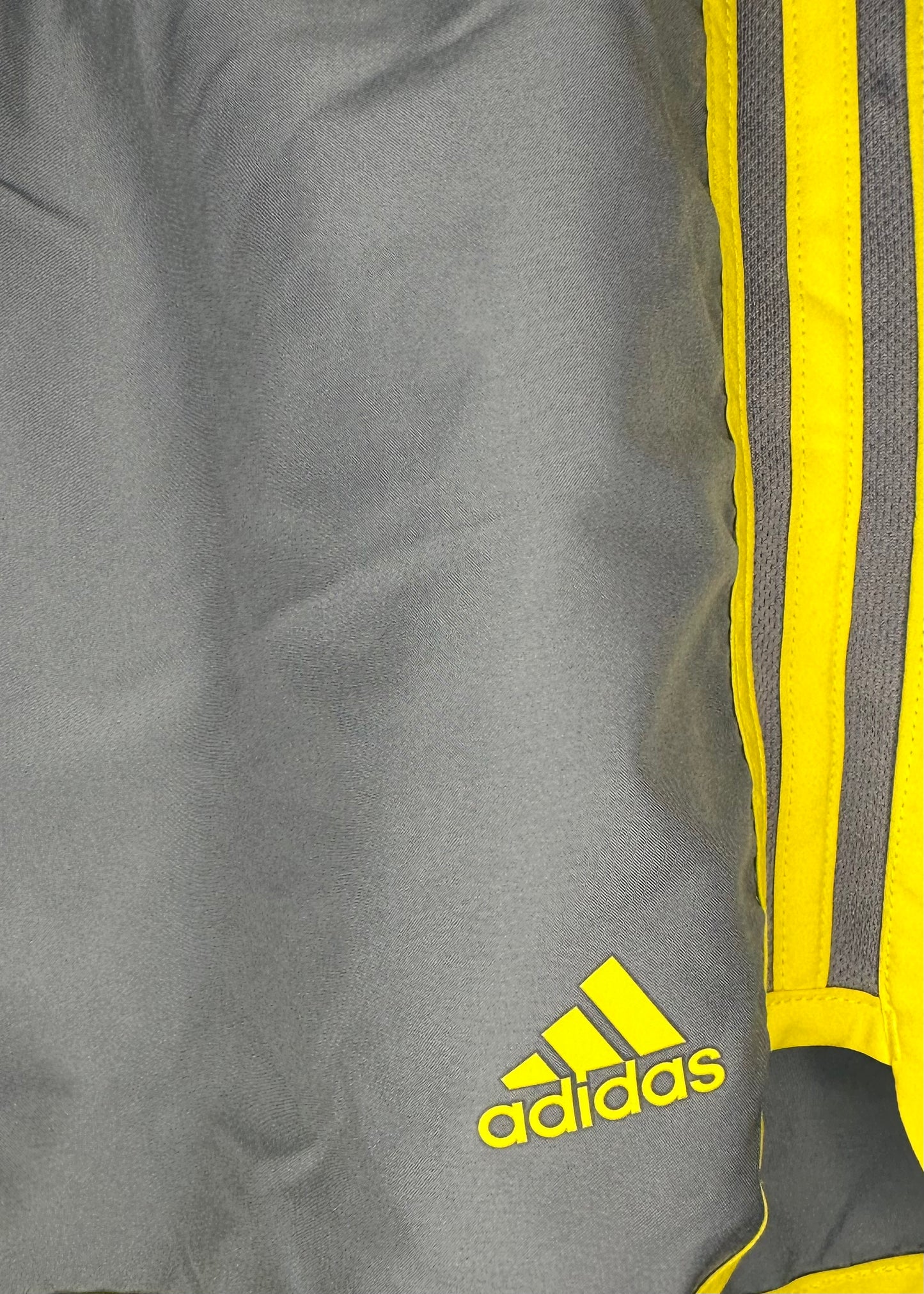 Adidas Yellow Stripe Running Shorts