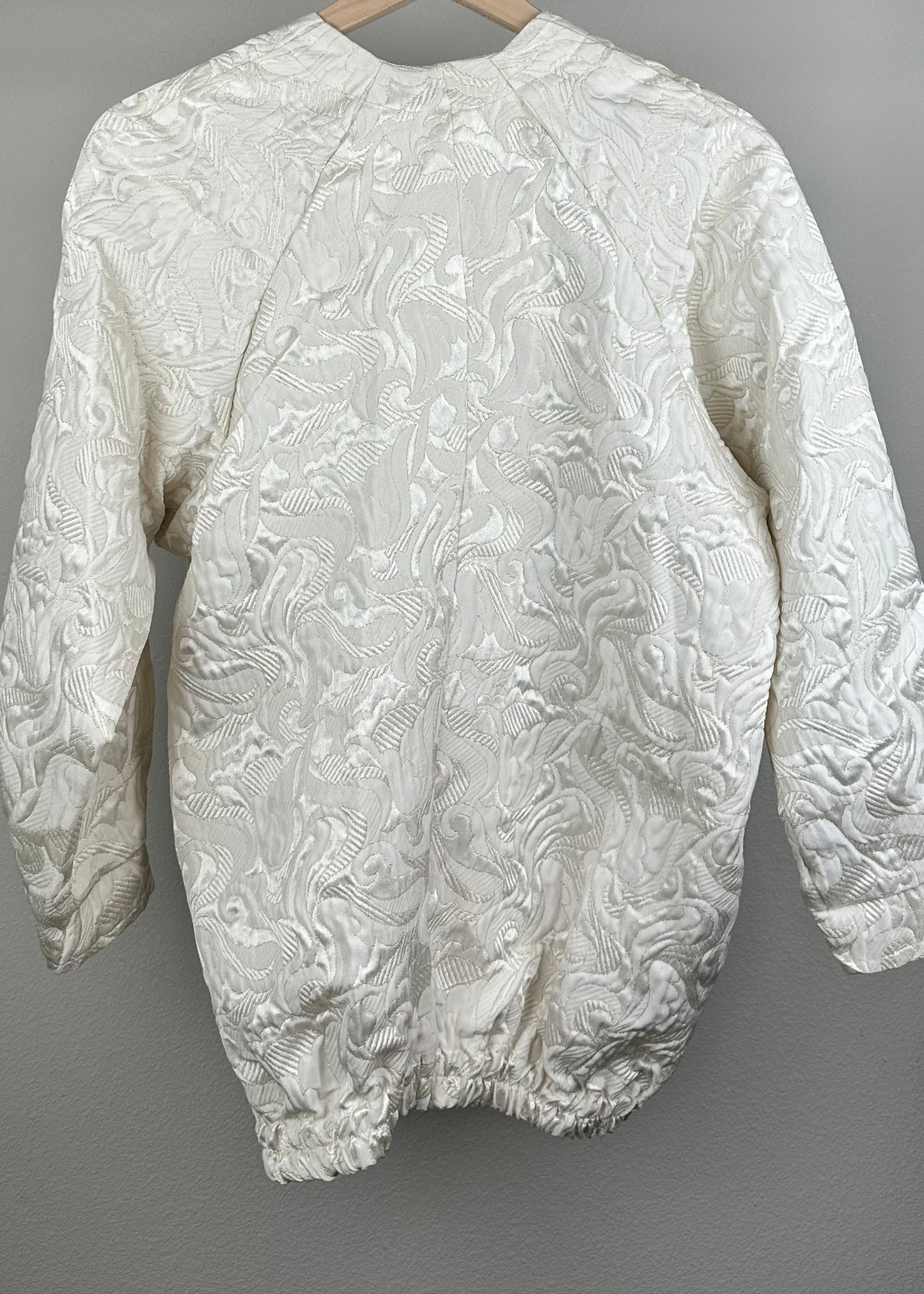 White on White Floral Jacket